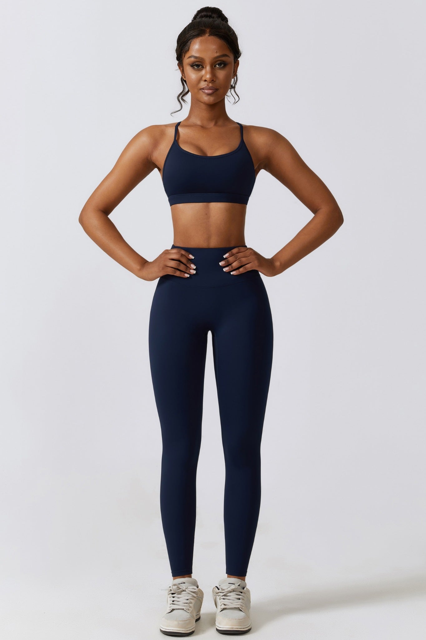 Fit Lite Sports Bra - Navy - Maison and Aurora
