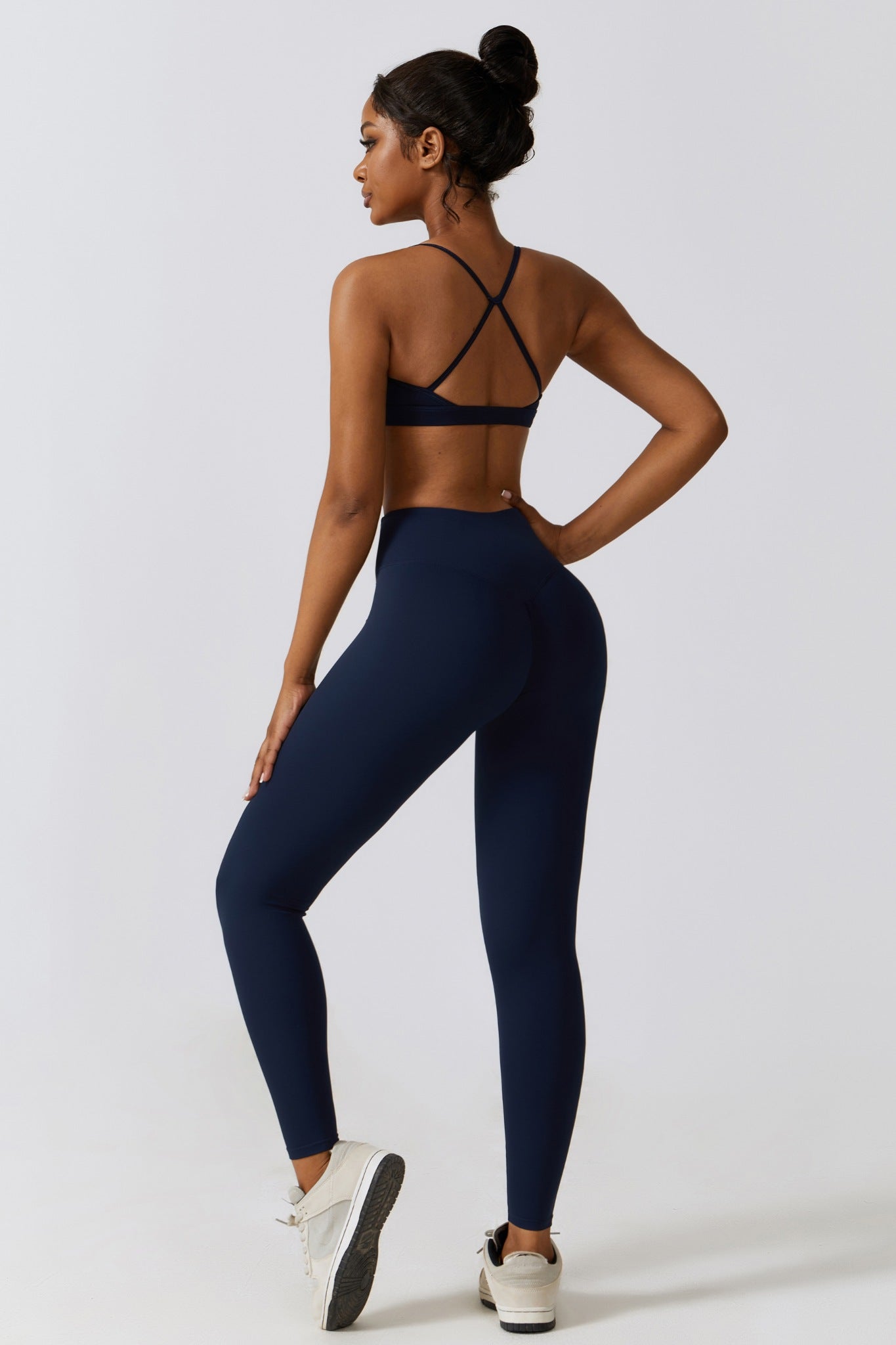 Fit Lite Sports Bra - Navy - Maison and Aurora