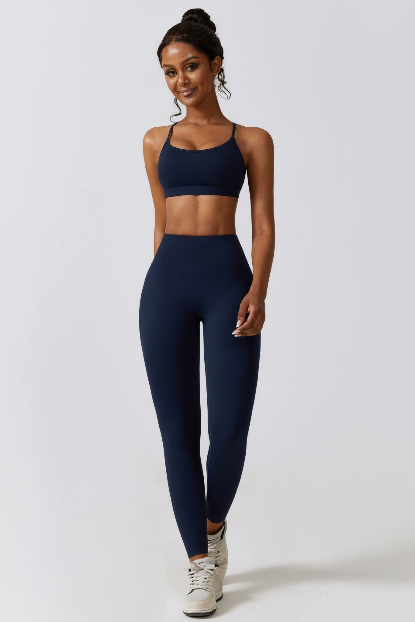 Fit Lite Sports Bra - Navy - Maison and Aurora