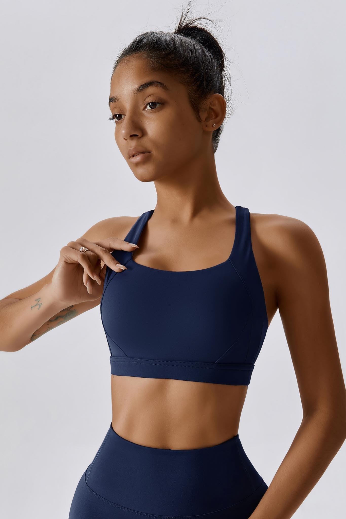Fit Sports Bra - Navy - Maison and Aurora