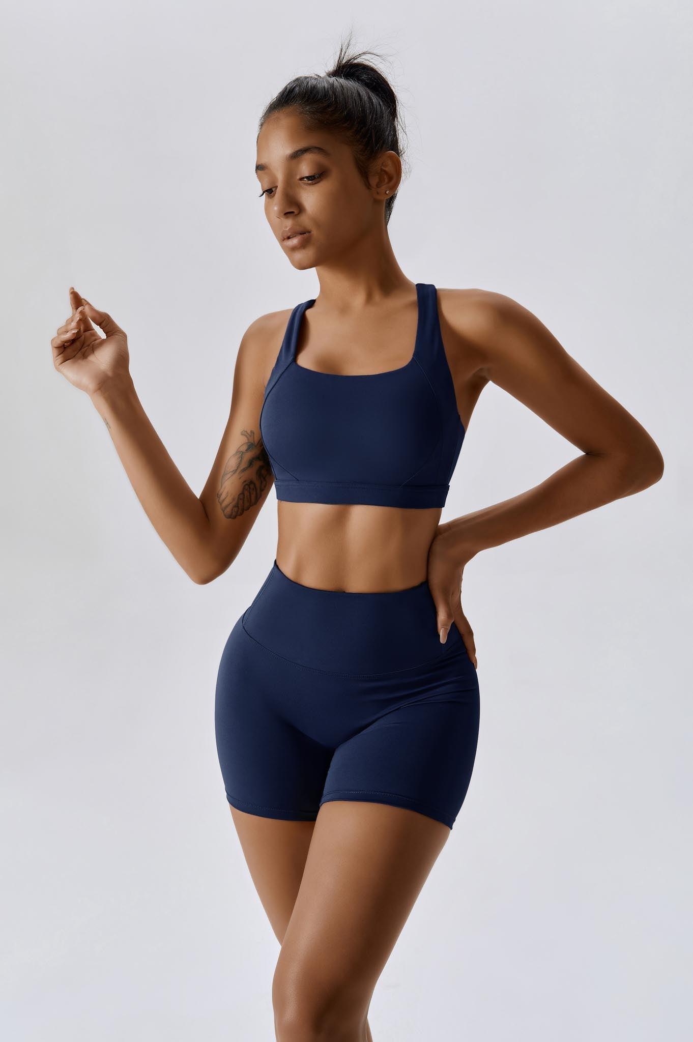 Fit Sports Bra - Navy - Maison and Aurora