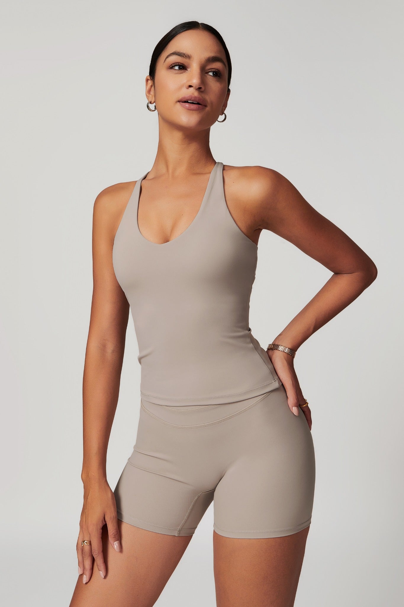 Alexa Shorts - Nude - Maison and Aurora