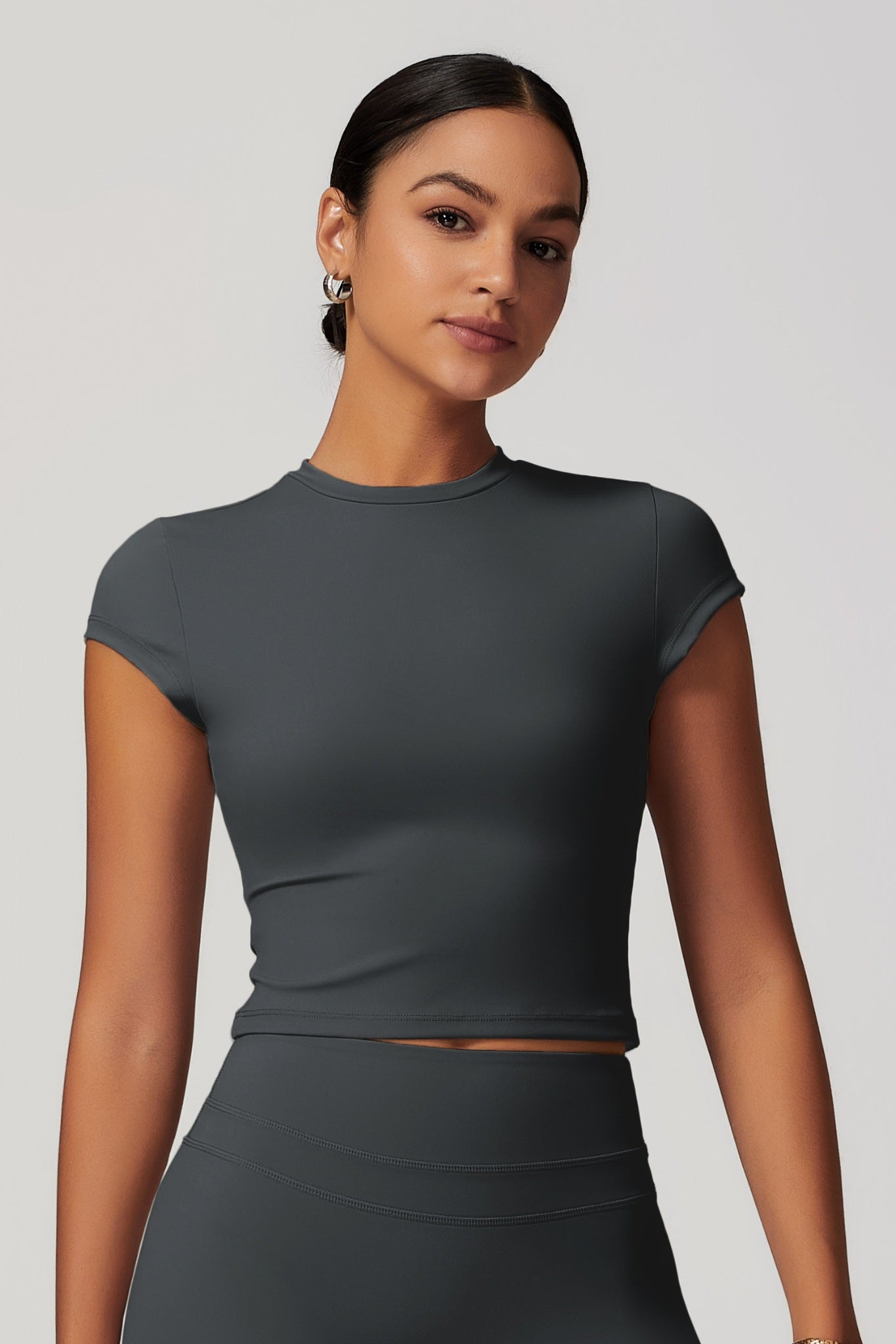 Alexa Crop Top - Onyx - Maison and Aurora