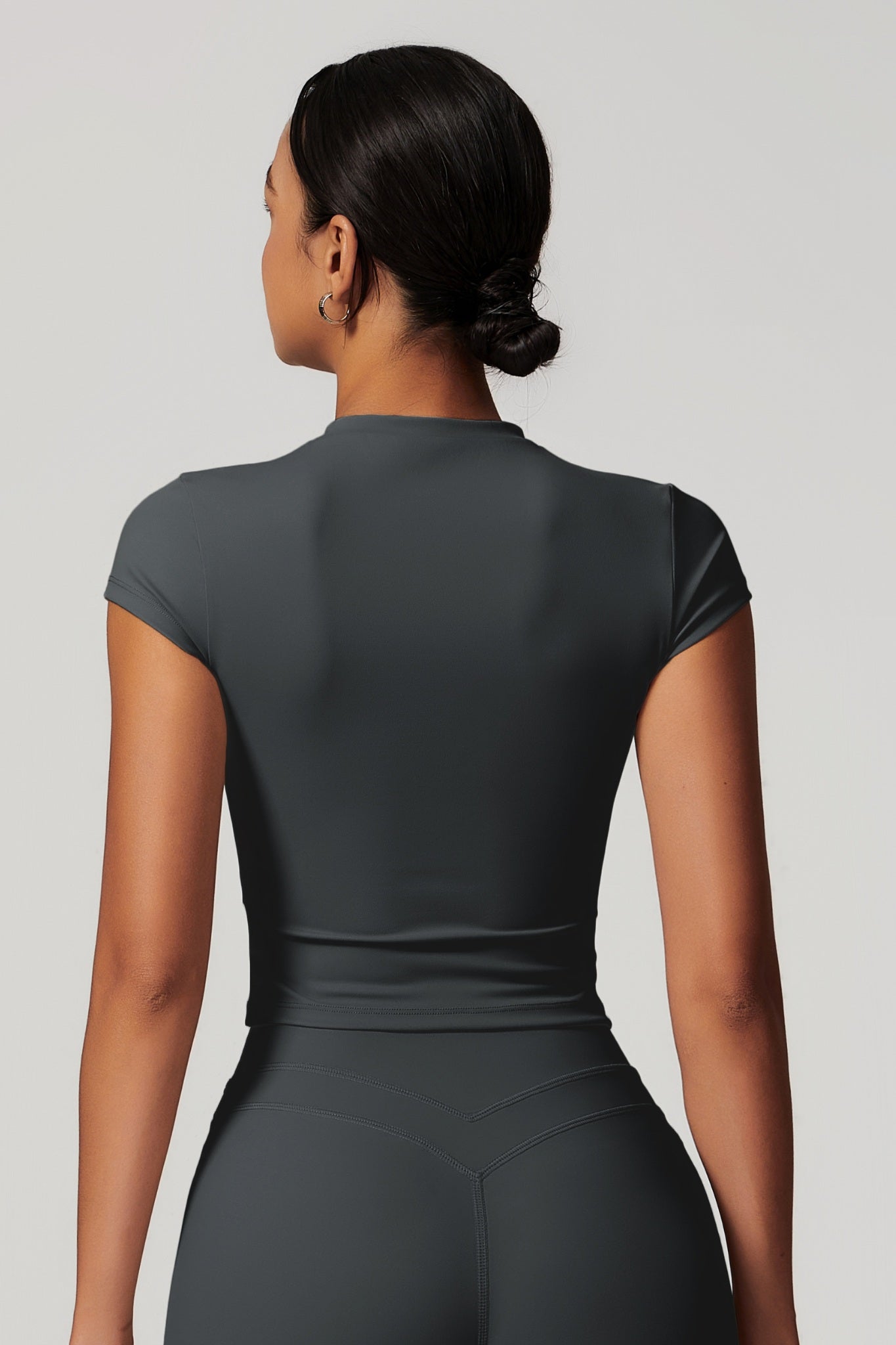 Alexa Crop Top - Onyx - Maison and Aurora