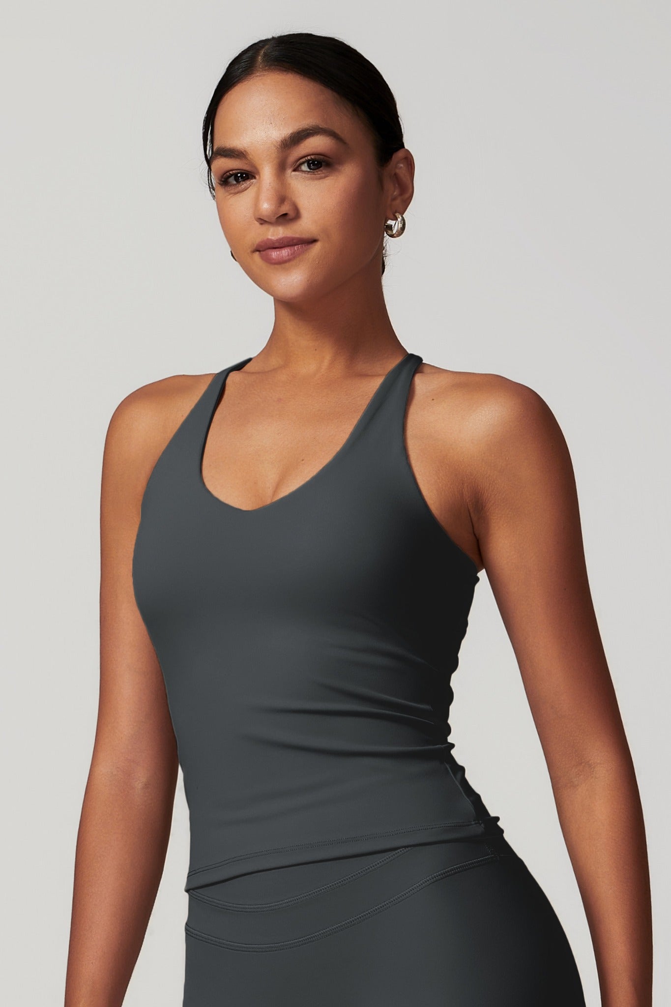 Alexa Sleeveless Top - Onyx - Maison and Aurora