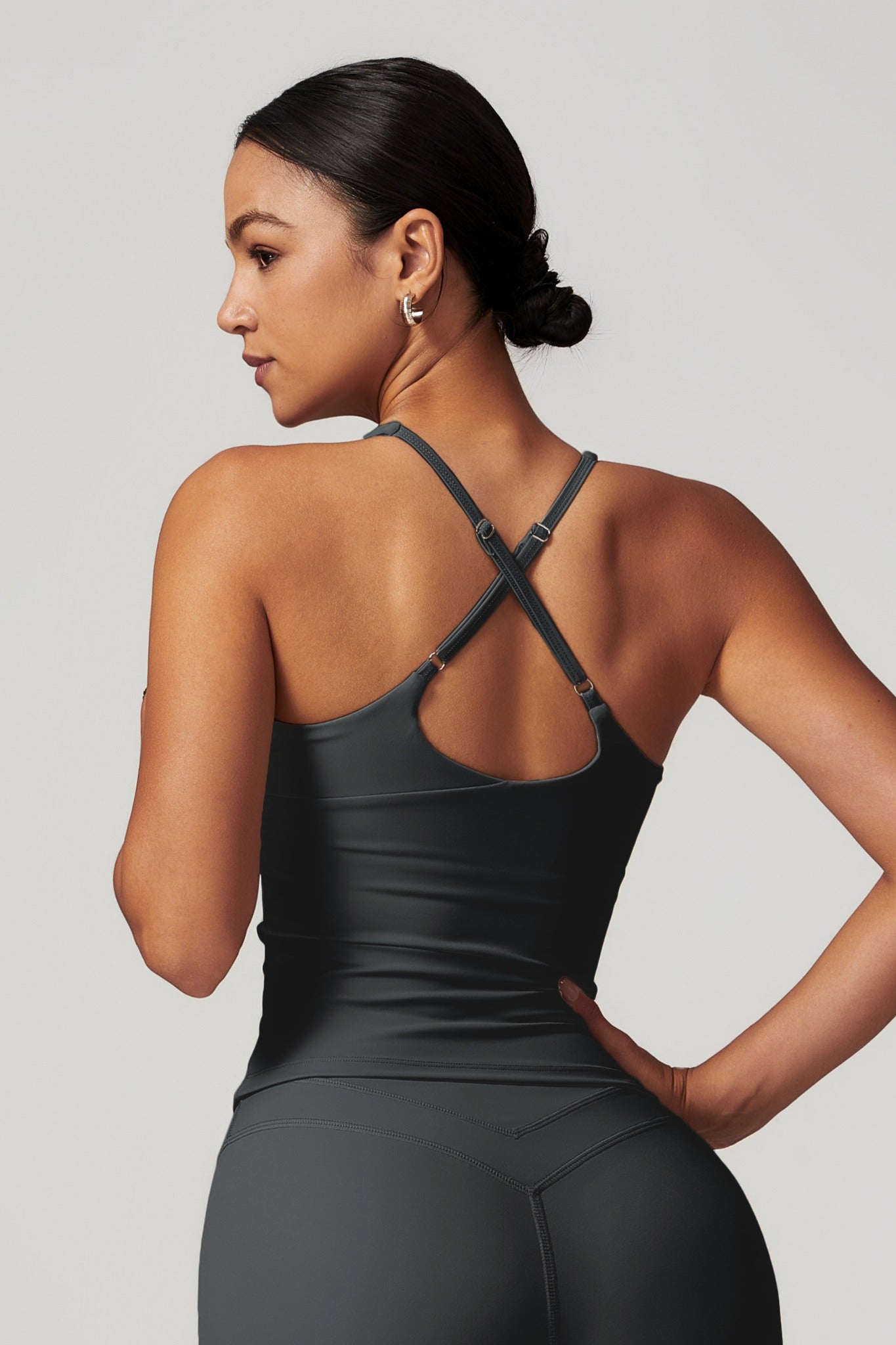 Alexa Sleeveless Top - Onyx - Maison and Aurora