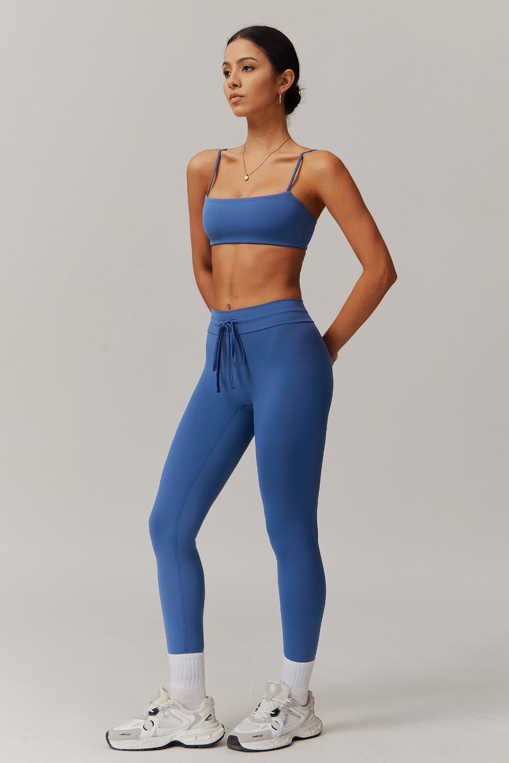 Ivy Sports Bra - Peacock Blue - Maison and Aurora