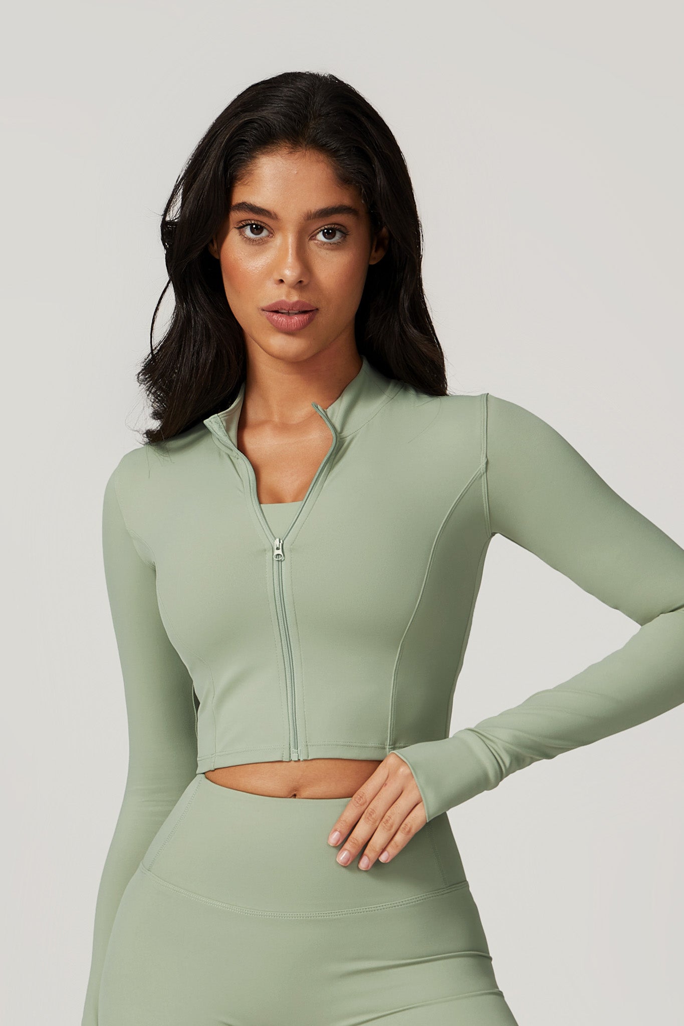 Fit Jacket - Pistachio - Maison and Aurora