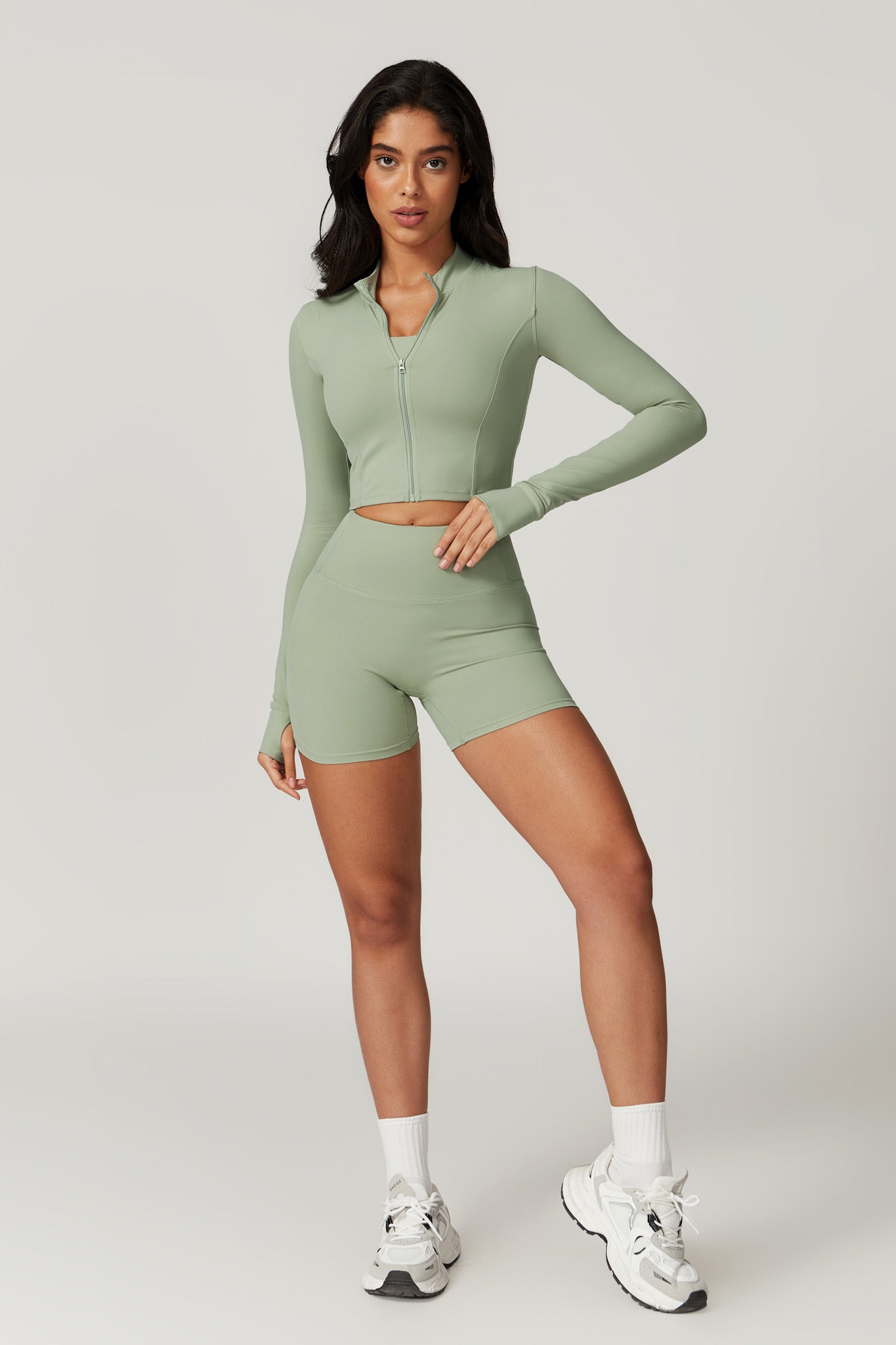 Fit Jacket - Pistachio - Maison and Aurora