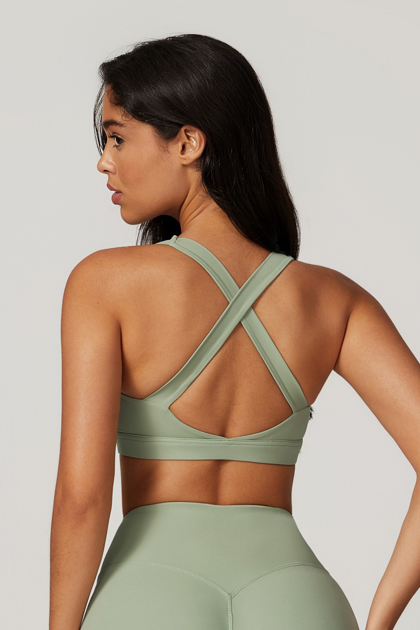 Fit Sports Bra - Pistachio - Maison and Aurora