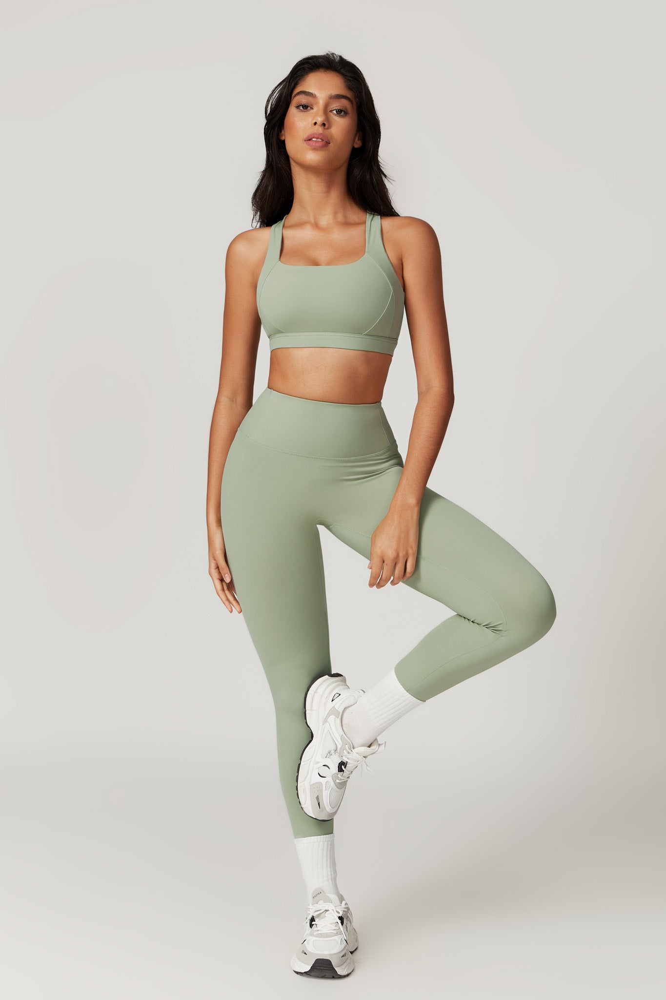 Fit Sports Bra - Pistachio - Maison and Aurora