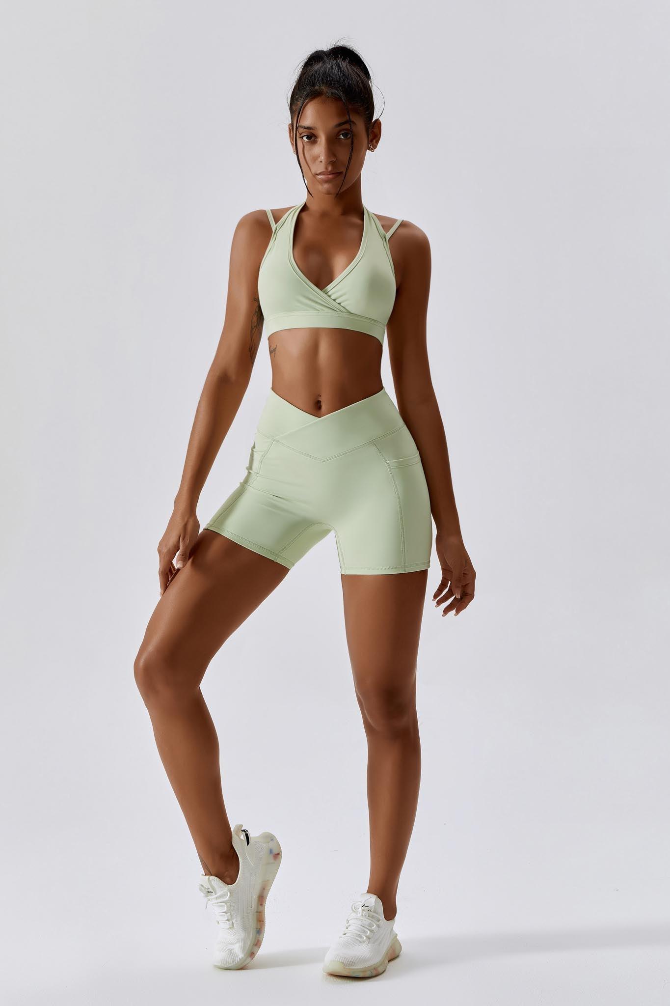 Impulse Shorts - Pistachio (FINAL SALE) - Maison and Aurora