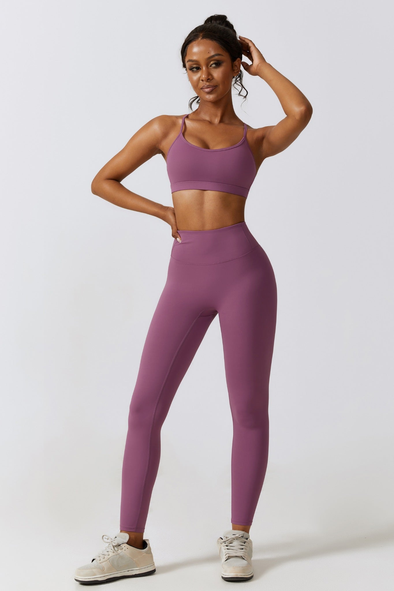 Fit Leggings - Plum - Maison and Aurora
