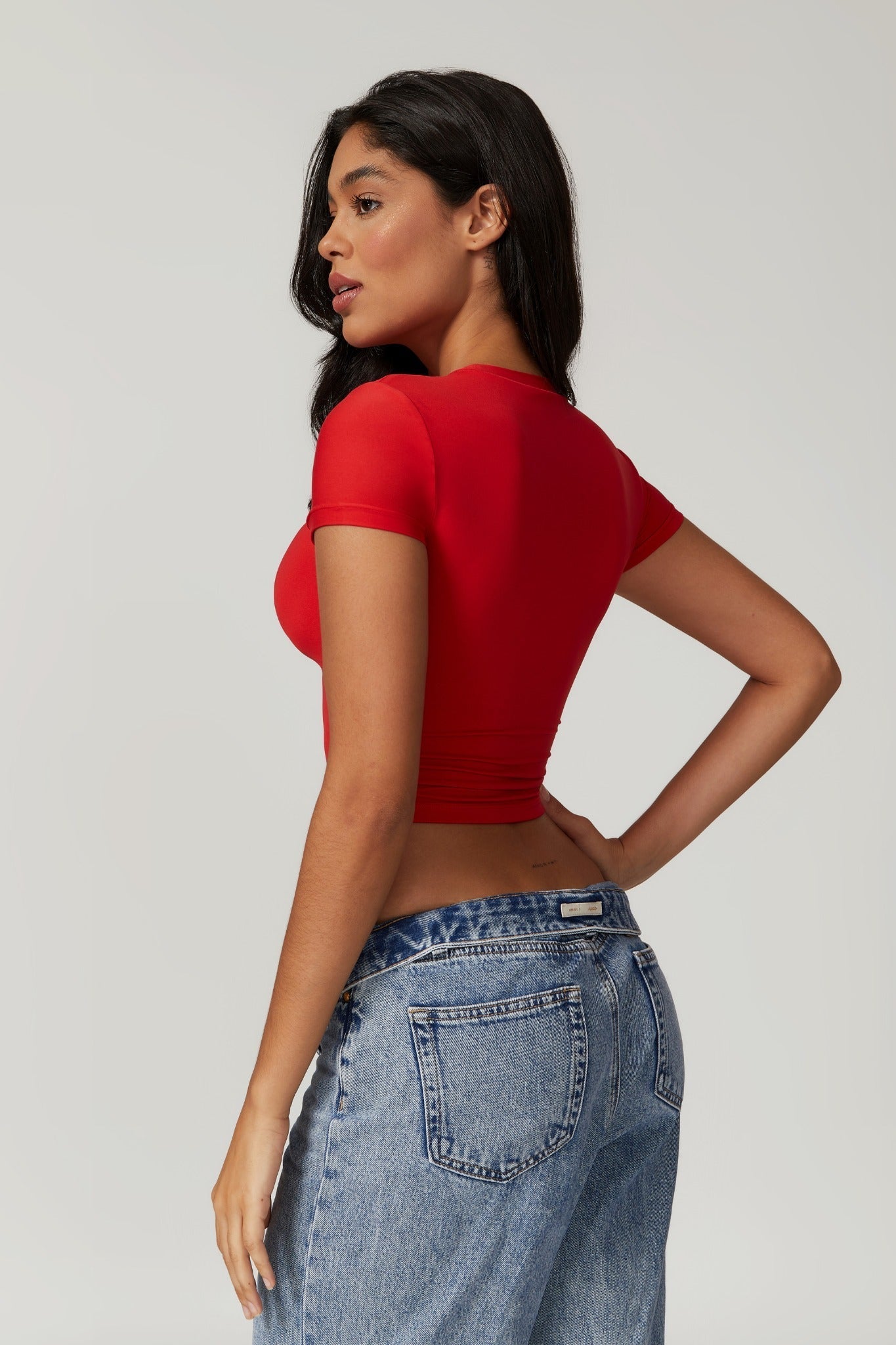Melanie Crop Top - Red - Maison and Aurora