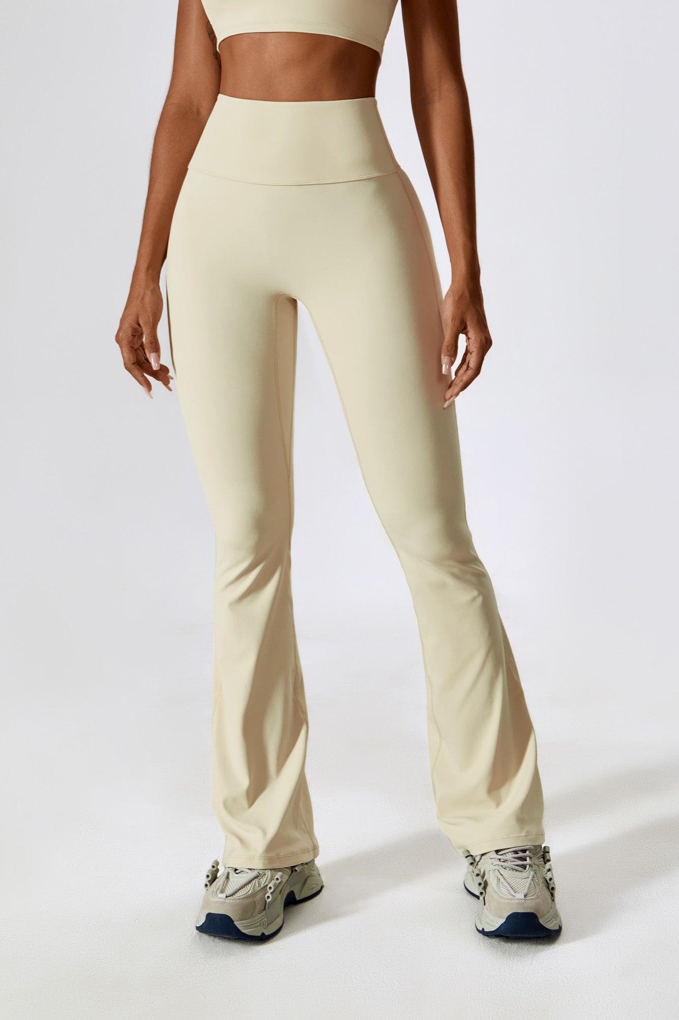 Heaven Flare Leggings - Cream - Maison and Aurora