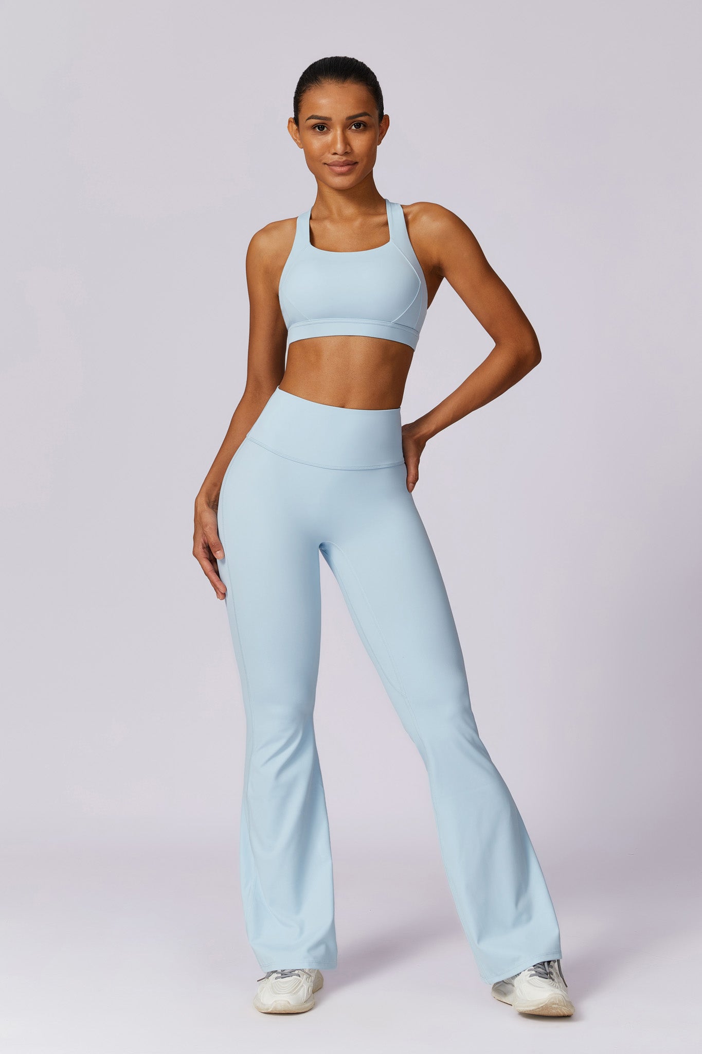 Heaven Flare Leggings - Ice Blue - Maison and Aurora