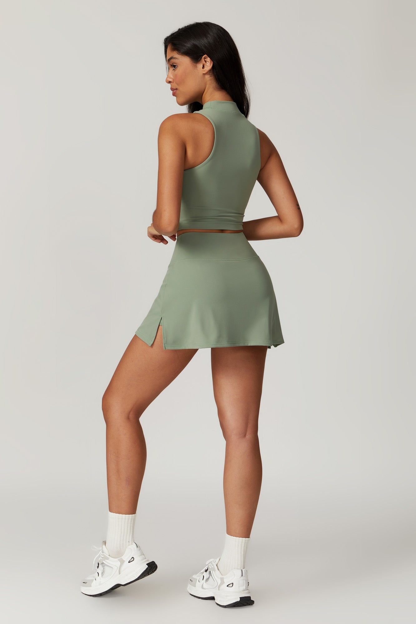 Isla Mini Skirt - Sage - Maison and Aurora