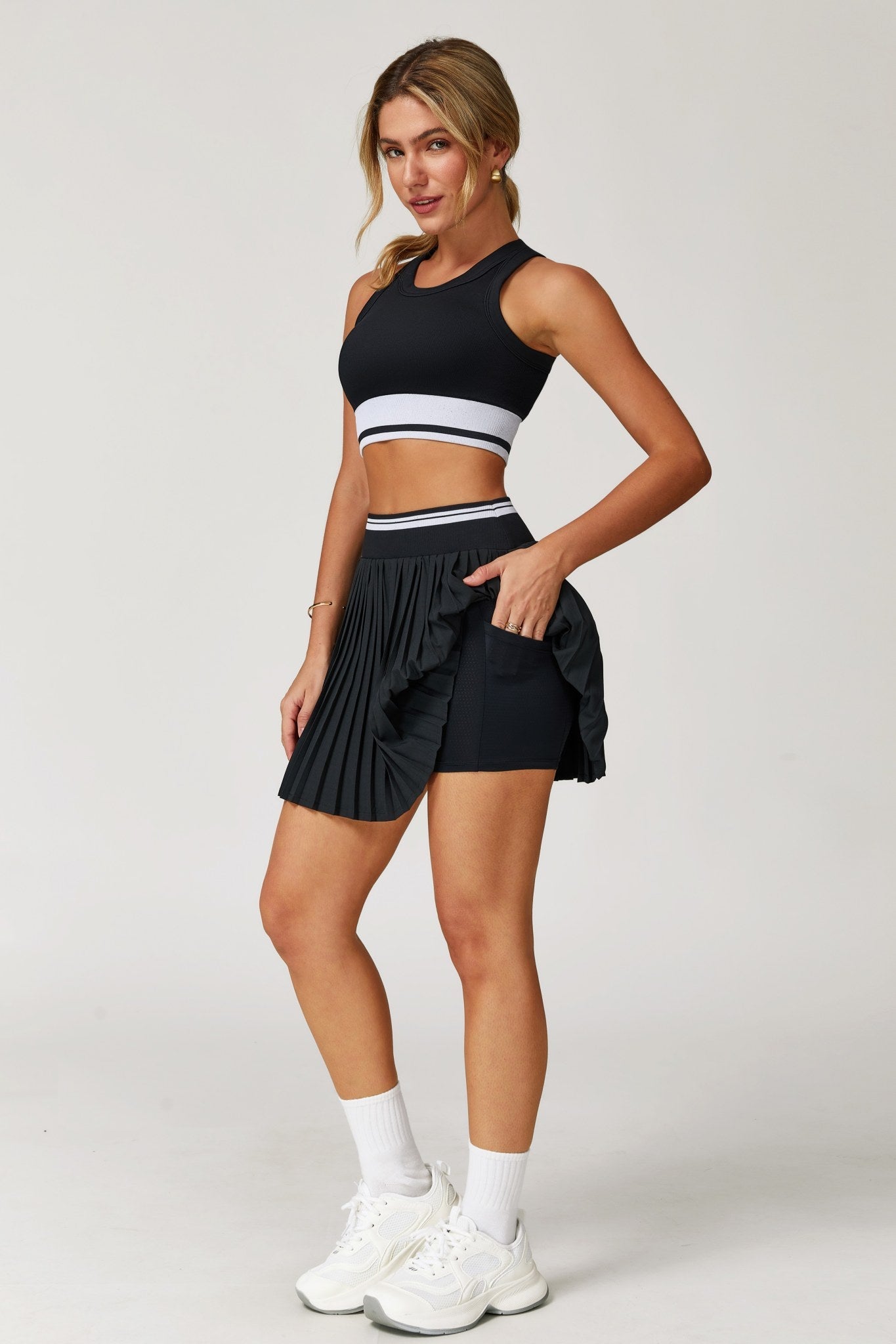 Sienna Mini Skirt - Black - Maison and Aurora
