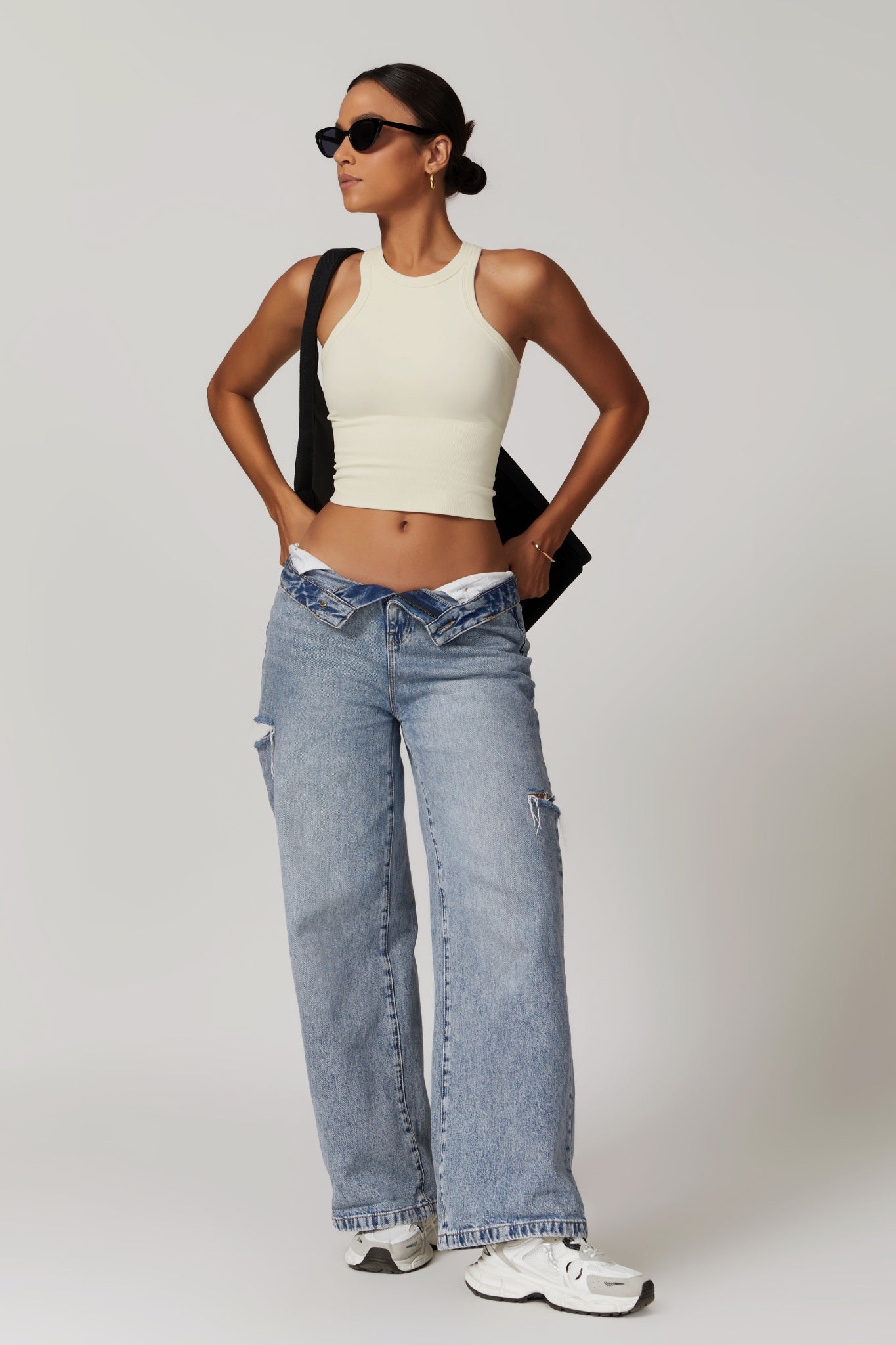 Everyday Racer Top - Soft Cream - Maison and Aurora