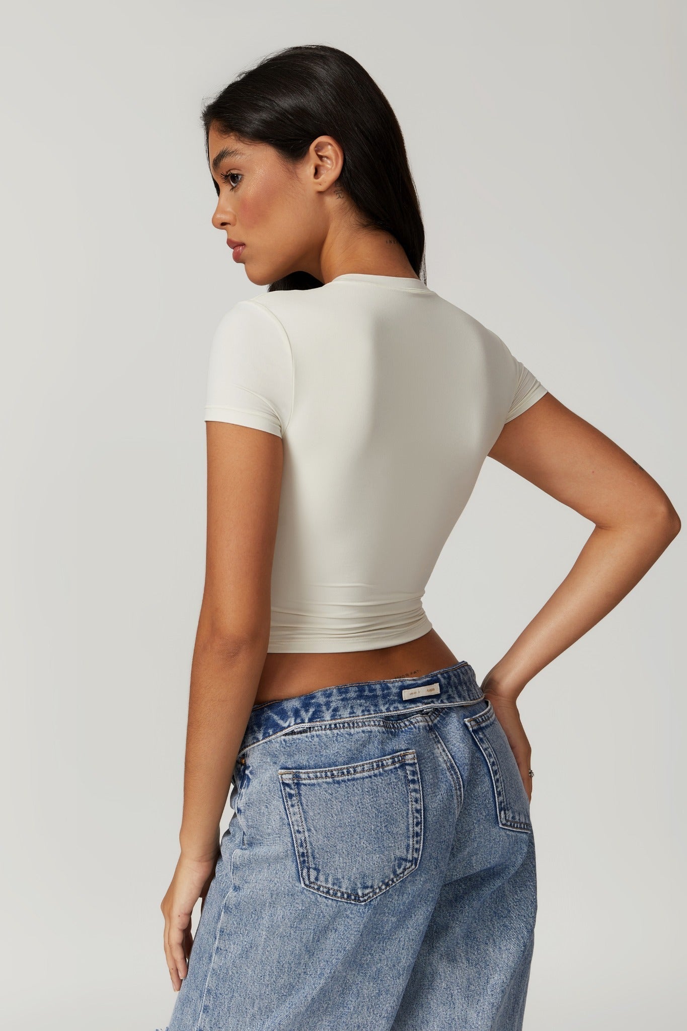 Melanie Crop Top  - Soft Cream - Maison and Aurora