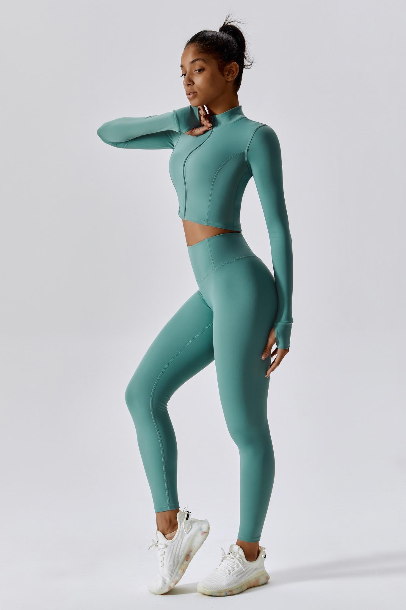 Fit Leggings - Teal (FINAL SALE) - Maison and Aurora