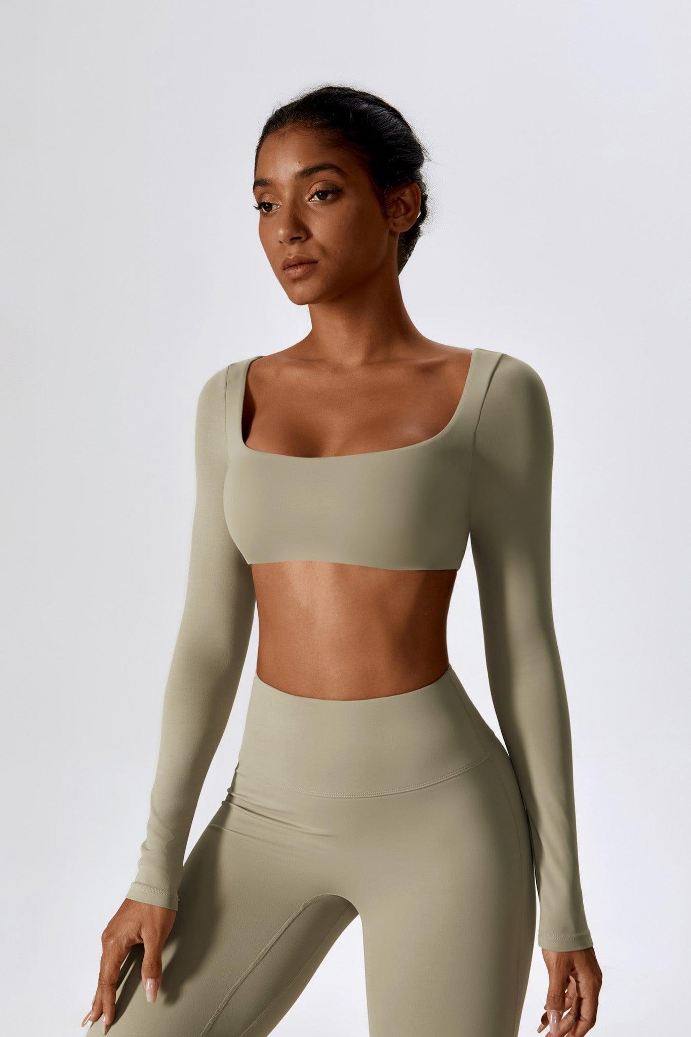 Heaven Crop Top - Almond Tan - Maison and Aurora