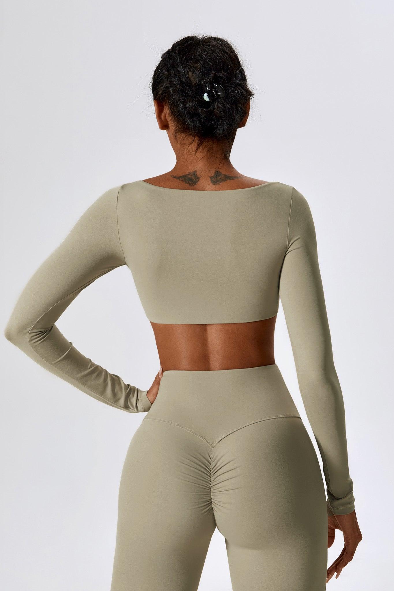 Heaven Crop Top - Almond Tan - Maison and Aurora