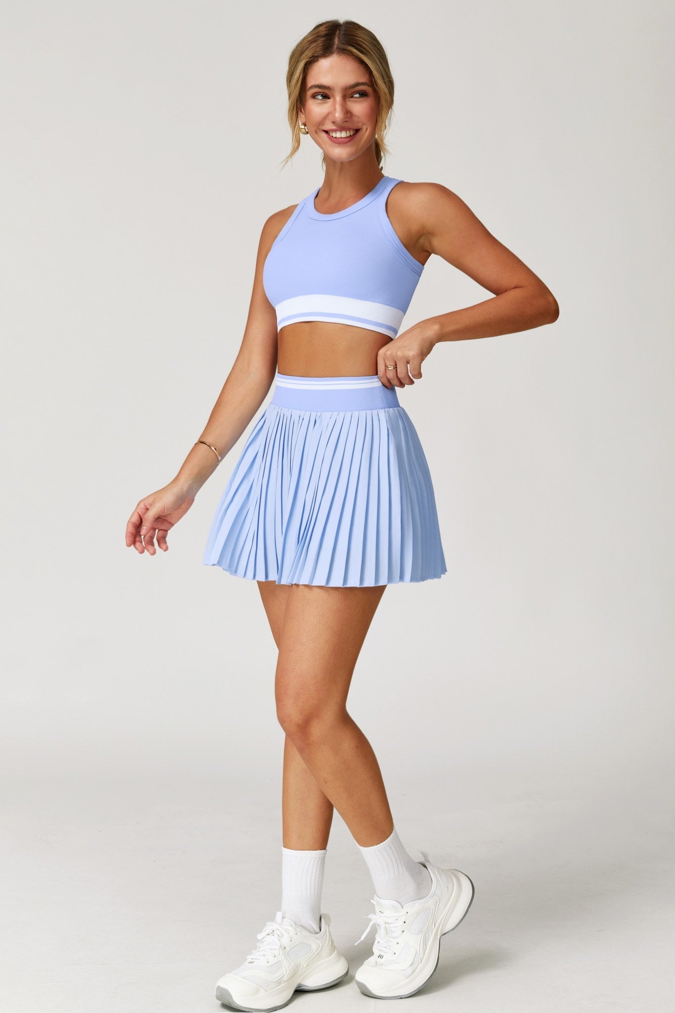 Sienna Crop Top - Baby Blue - Maison and Aurora