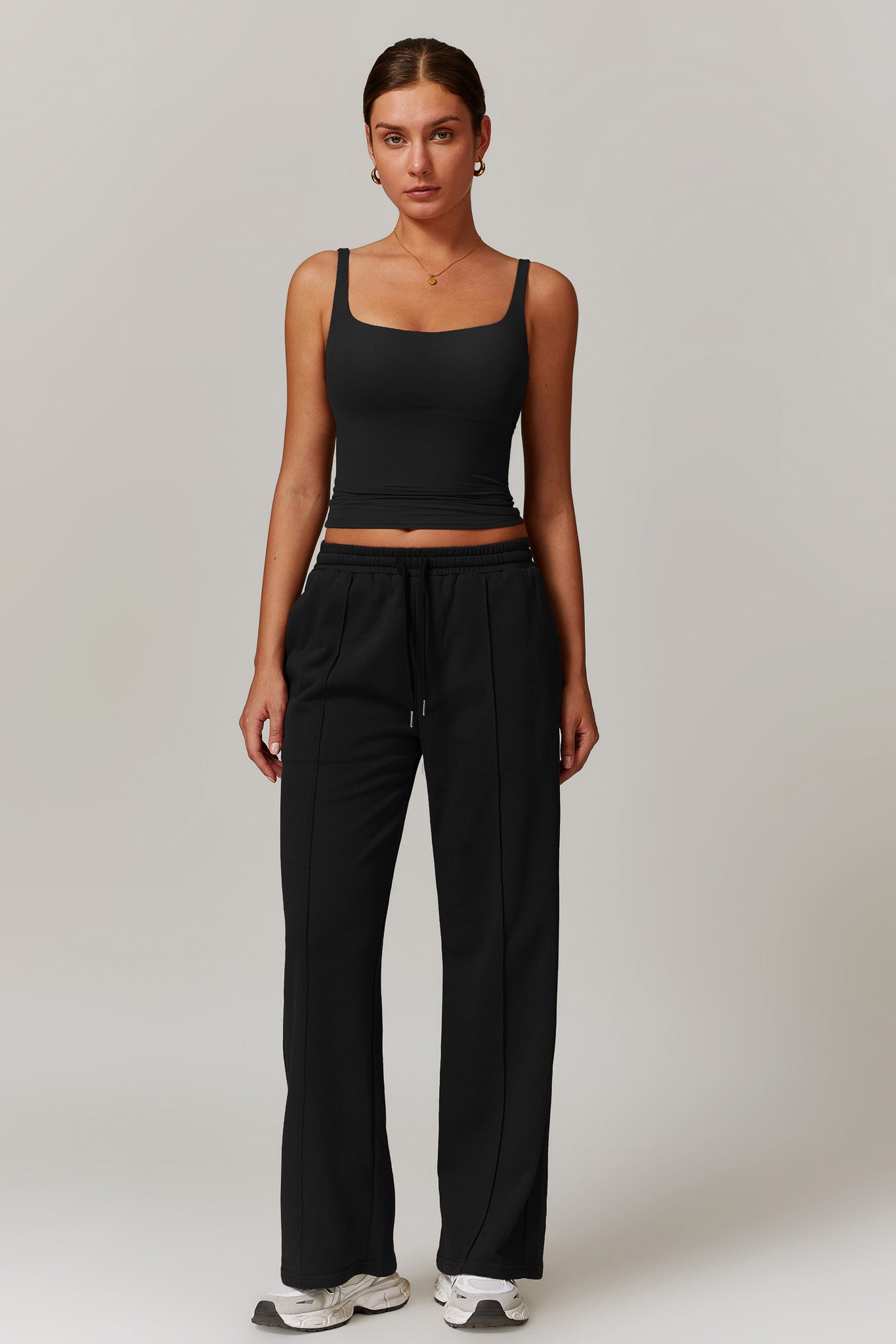 Amber Sleeveless Top - Black - Maison and Aurora