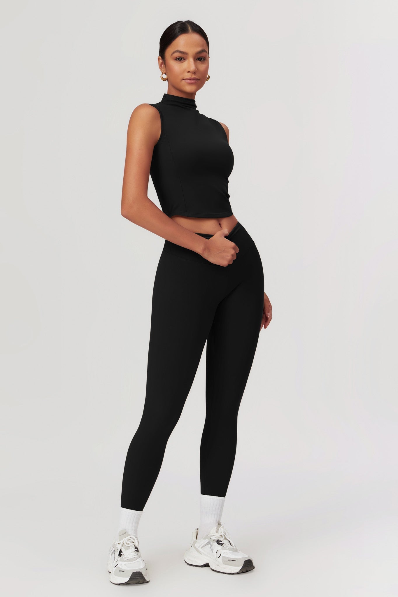Belle Crop Top - Black - Maison and Aurora