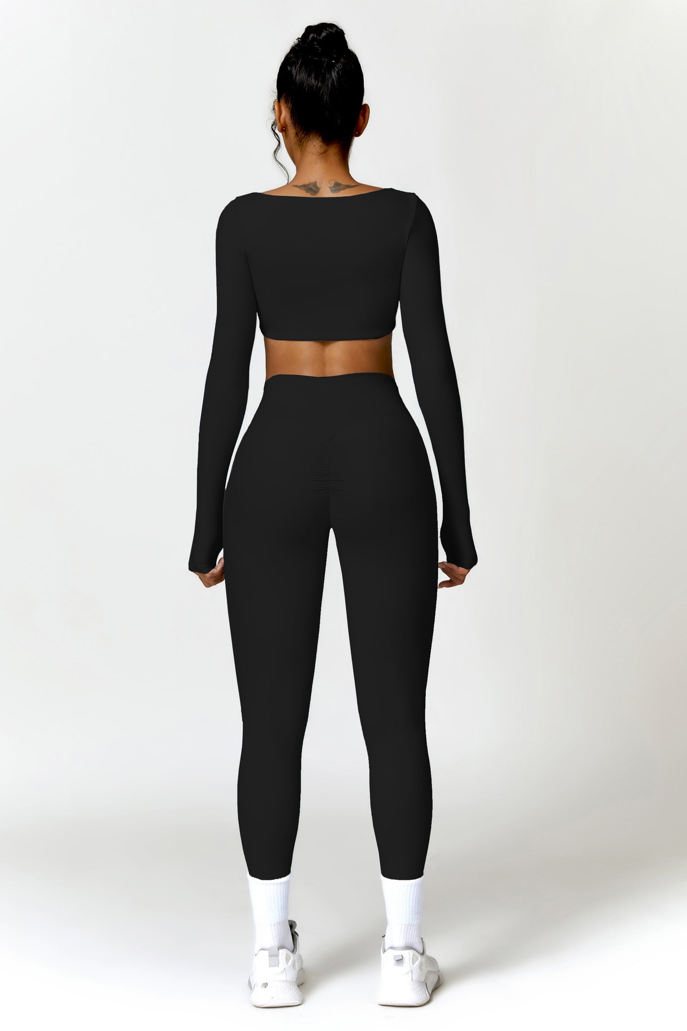 Madeline Crop Top - Black - Maison and Aurora