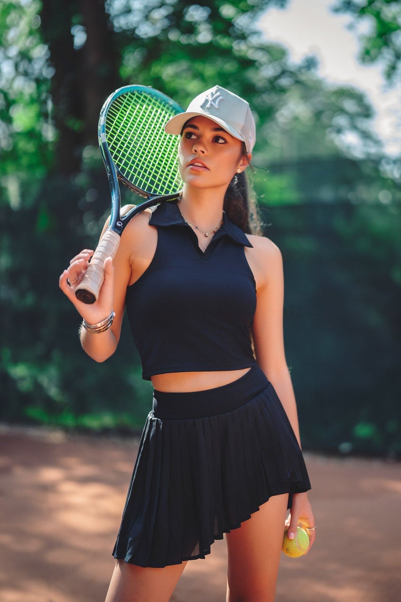 Quinn Crop Top - Black Maison and Aurora