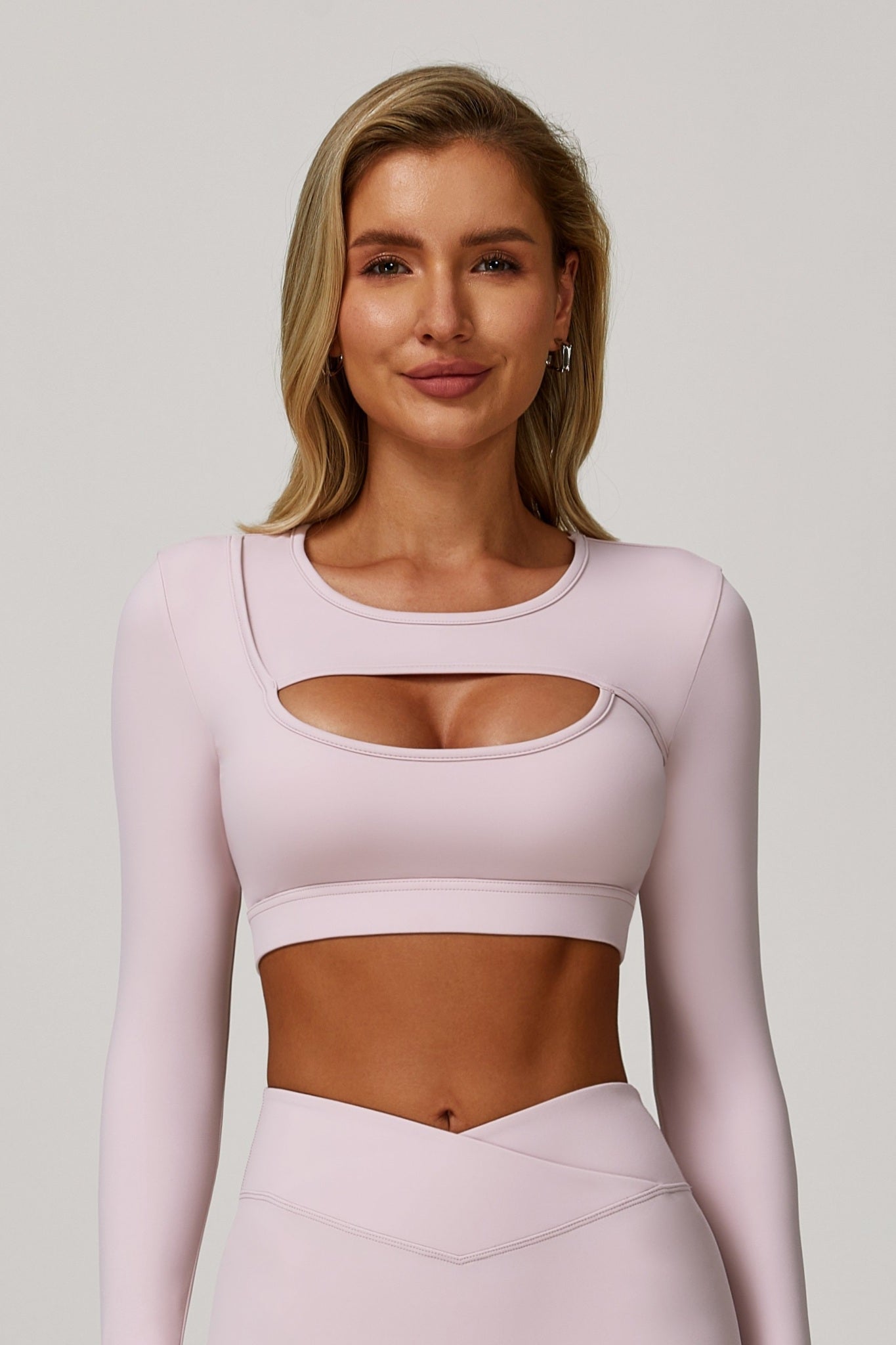 Elanur Long Sleeve Top - Blush Pink - Maison and Aurora