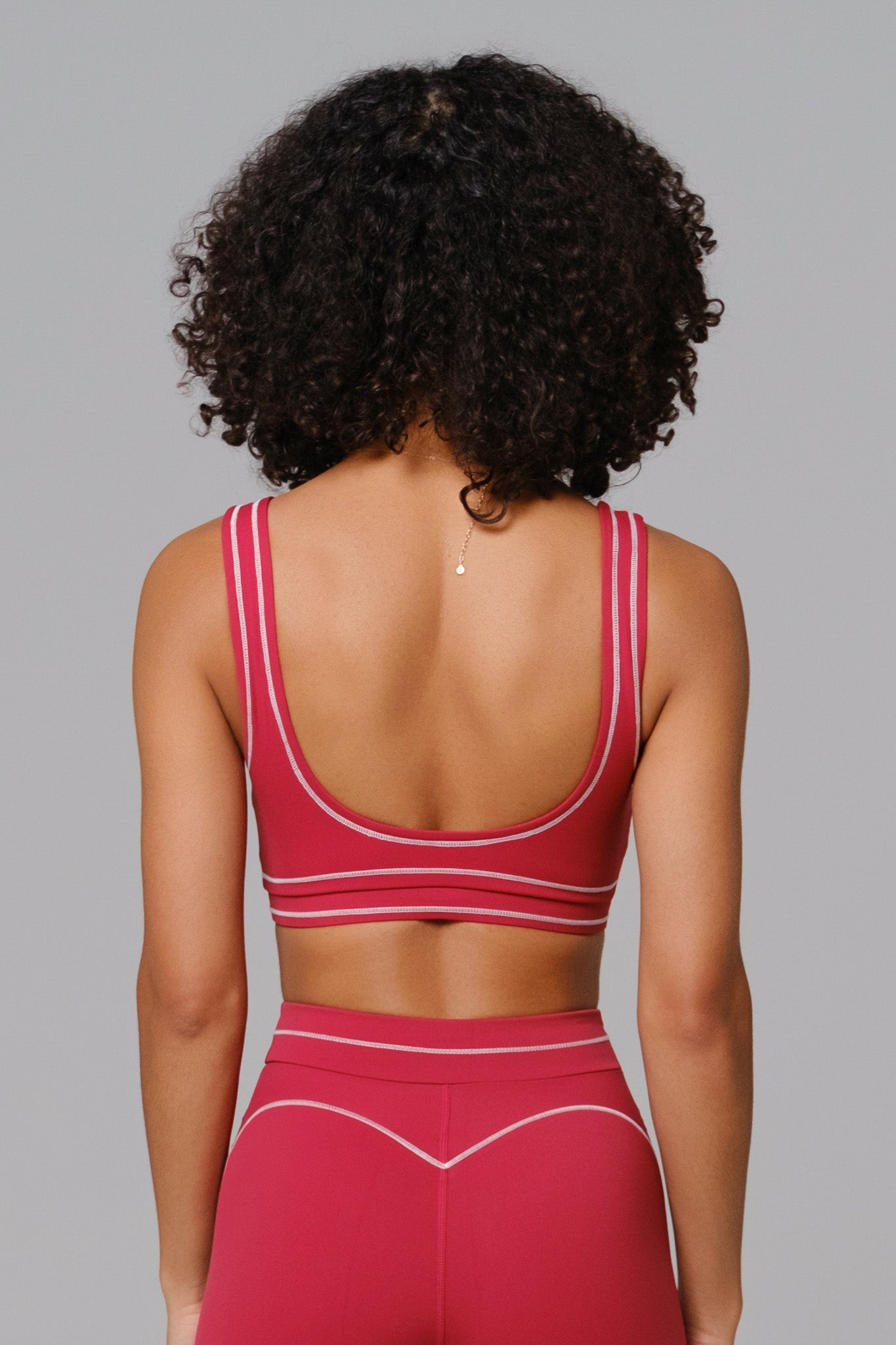 Shelly Sports Bra - Cherry Red - Maison and Aurora