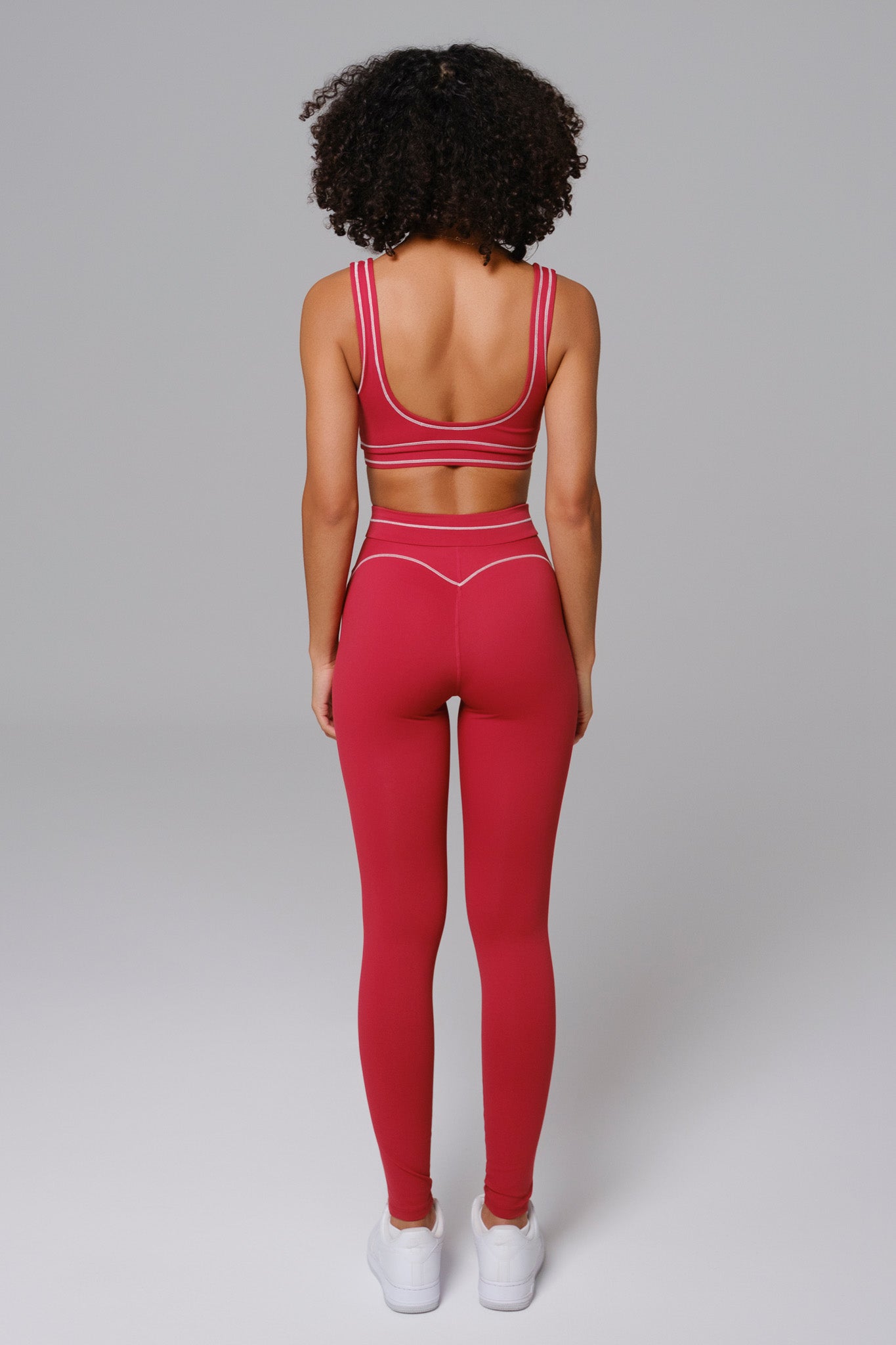 Shelly Sports Bra - Cherry Red - Maison and Aurora