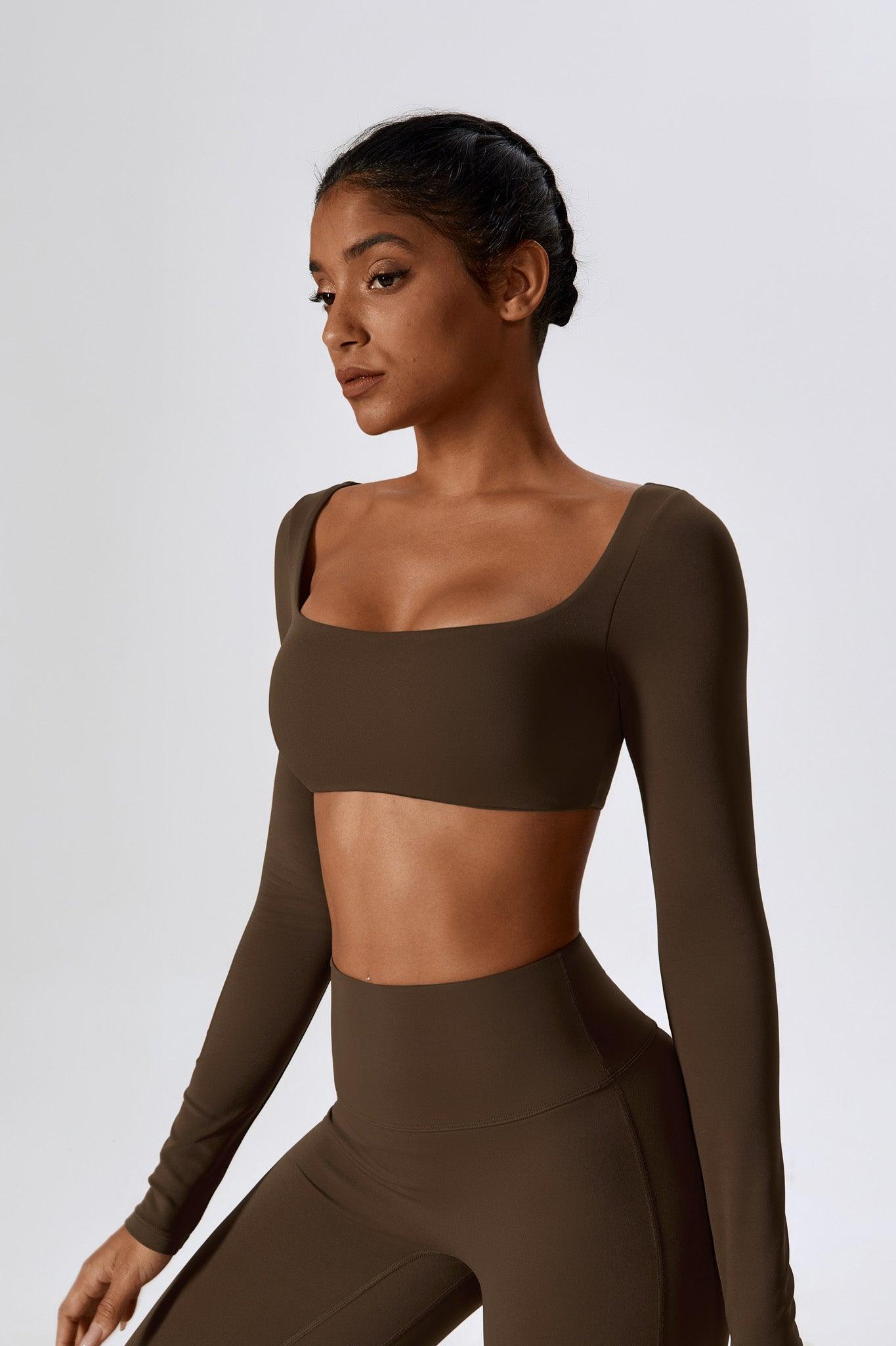 Heaven Crop Top - Cocoa - Maison and Aurora