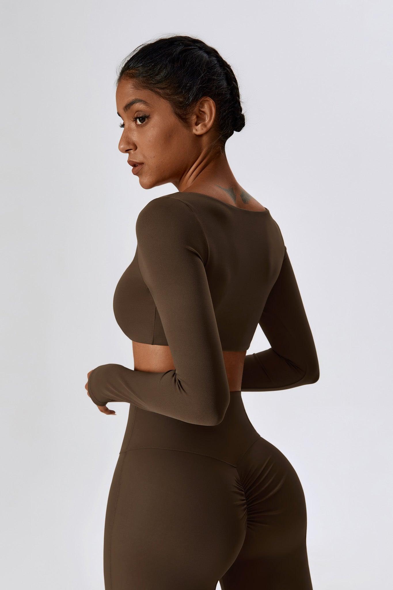 Heaven Crop Top - Cocoa - Maison and Aurora