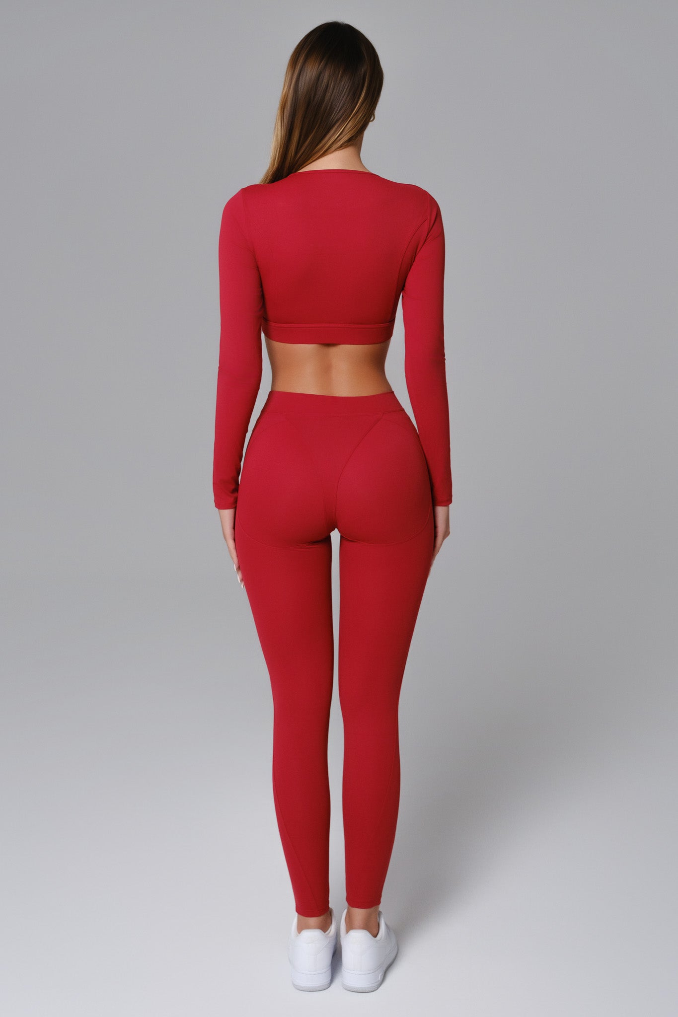Marcella Long Sleeve Top - Ember Red - Maison and Aurora