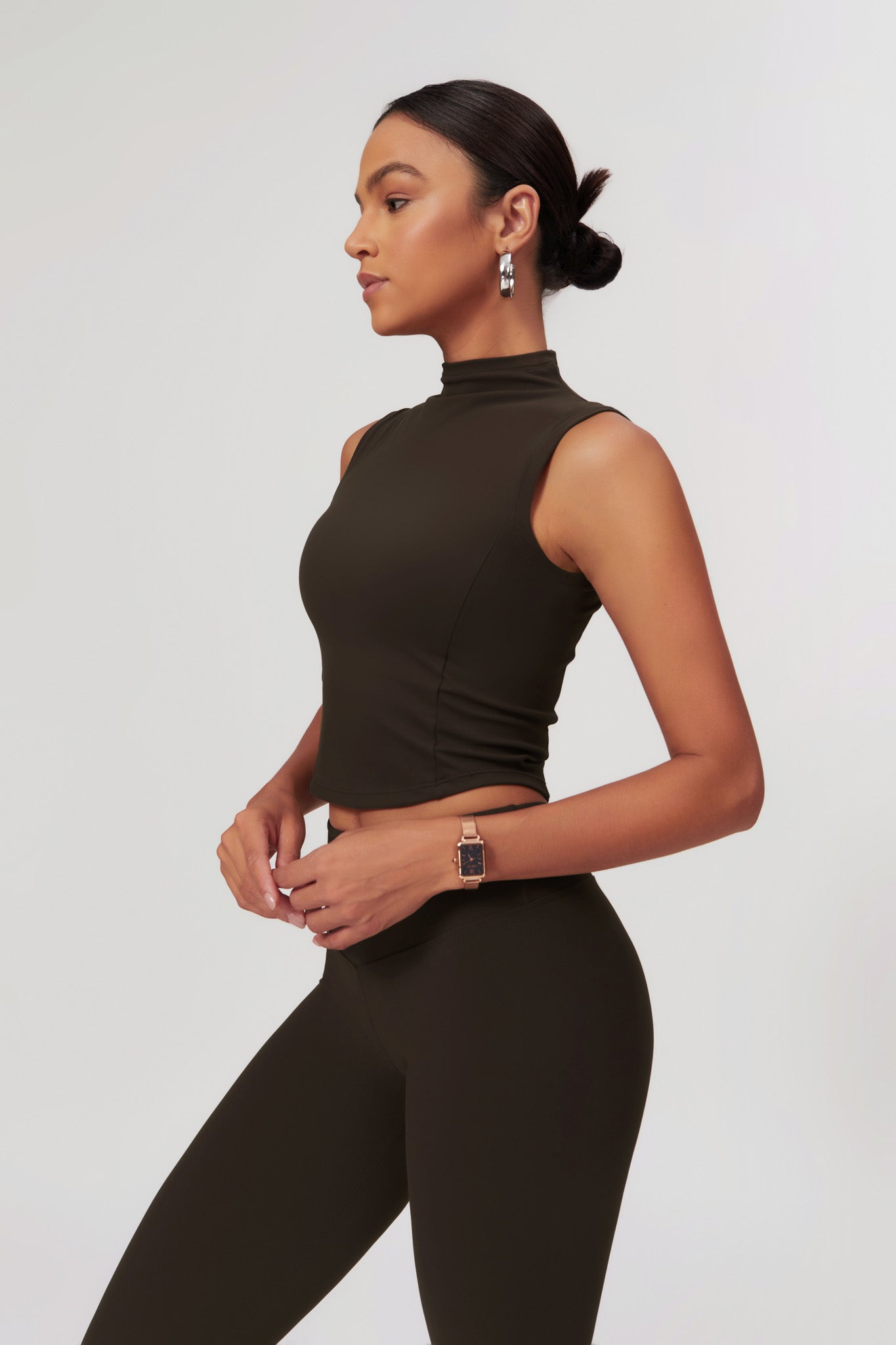 Belle Crop Top - Espresso - Maison and Aurora