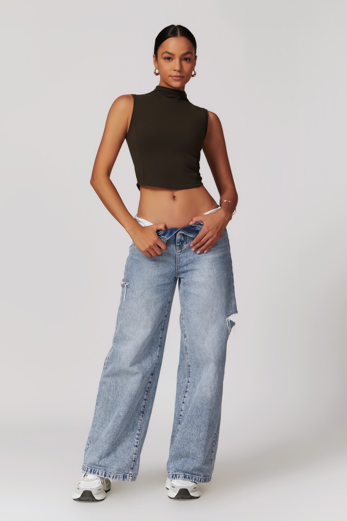 Belle Crop Top - Espresso - Maison and Aurora