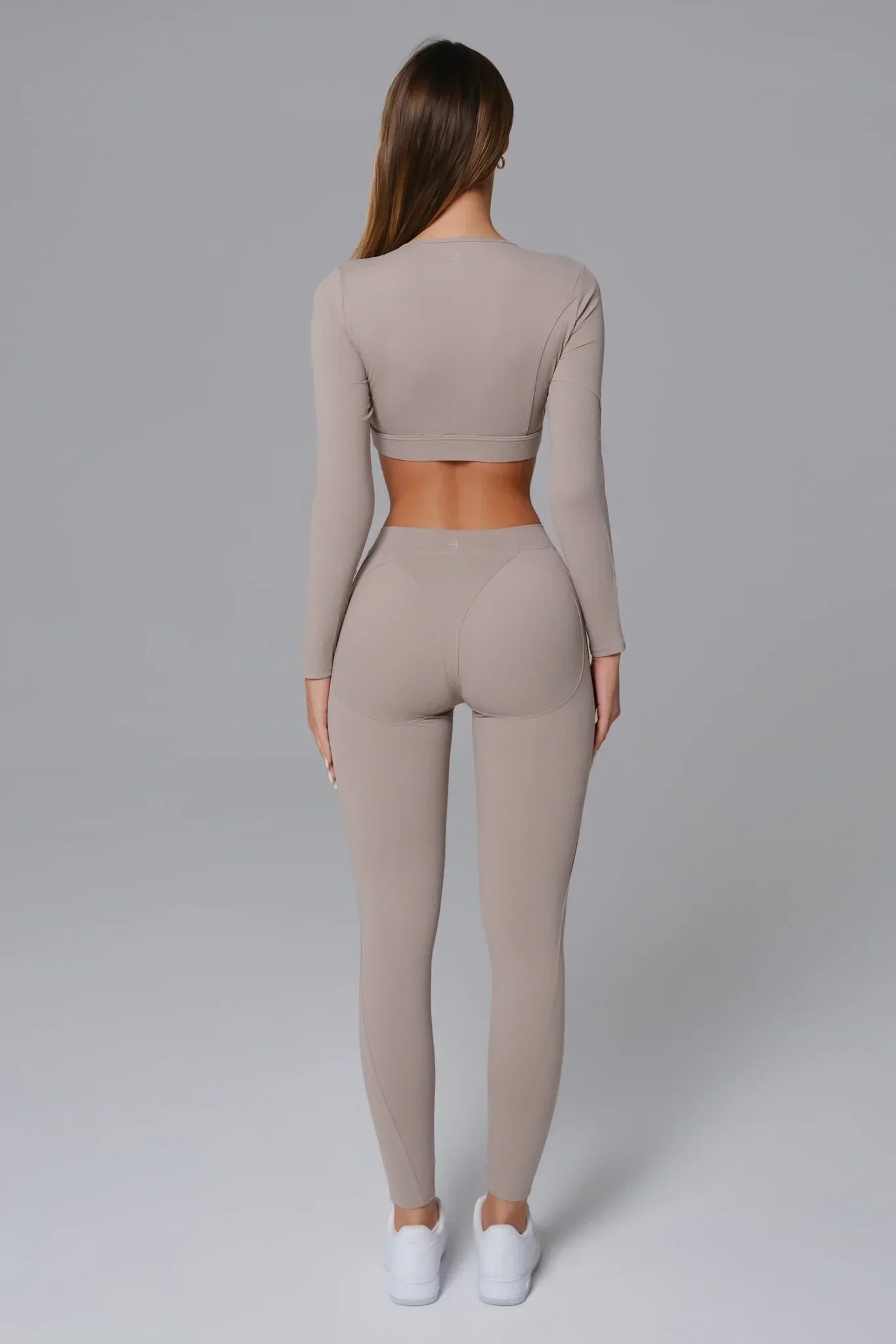 Marcella Long Sleeve Top - Greige - Maison and Aurora