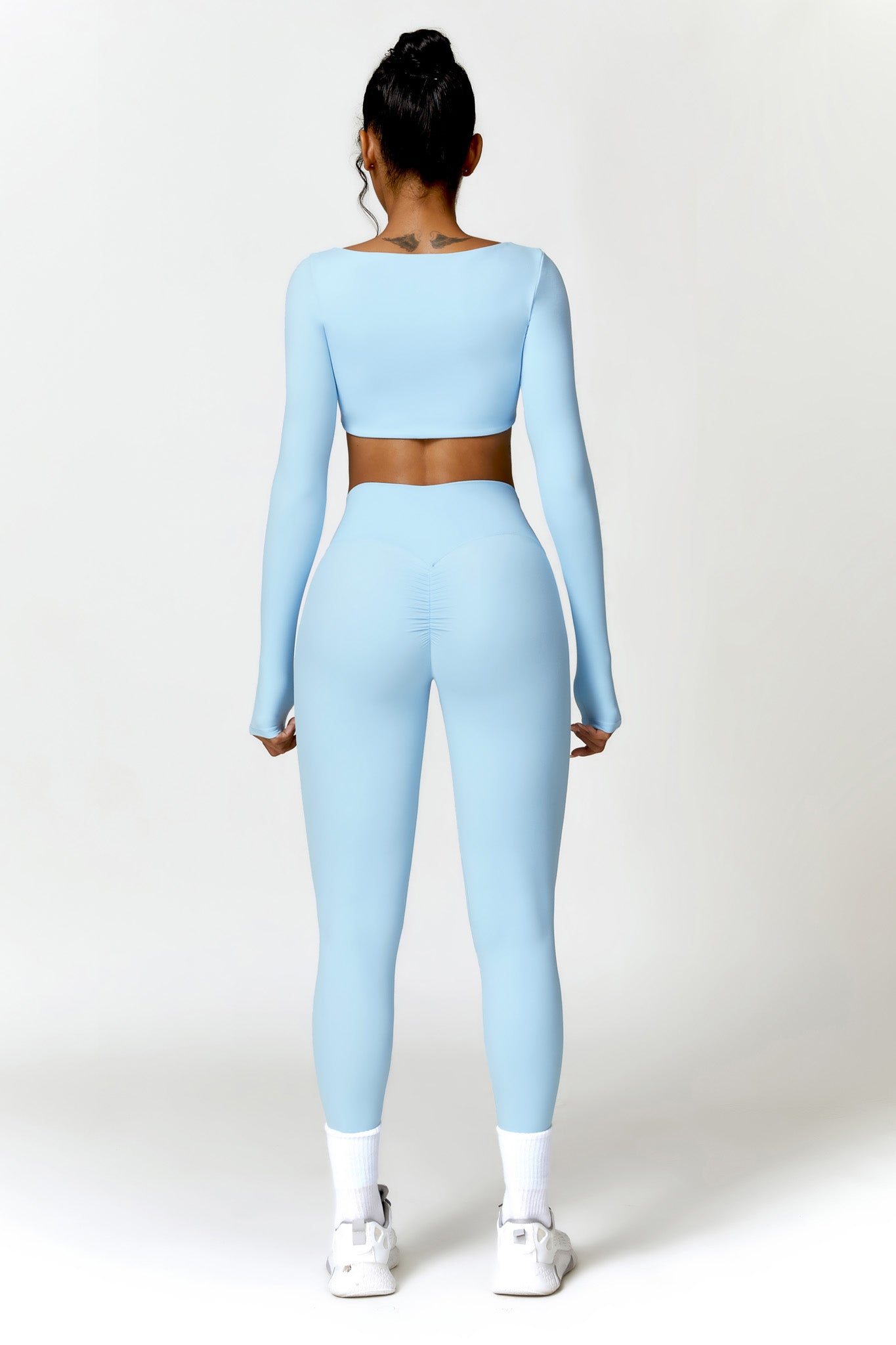 Madeline Crop Top - Ice Blue - Maison and Aurora