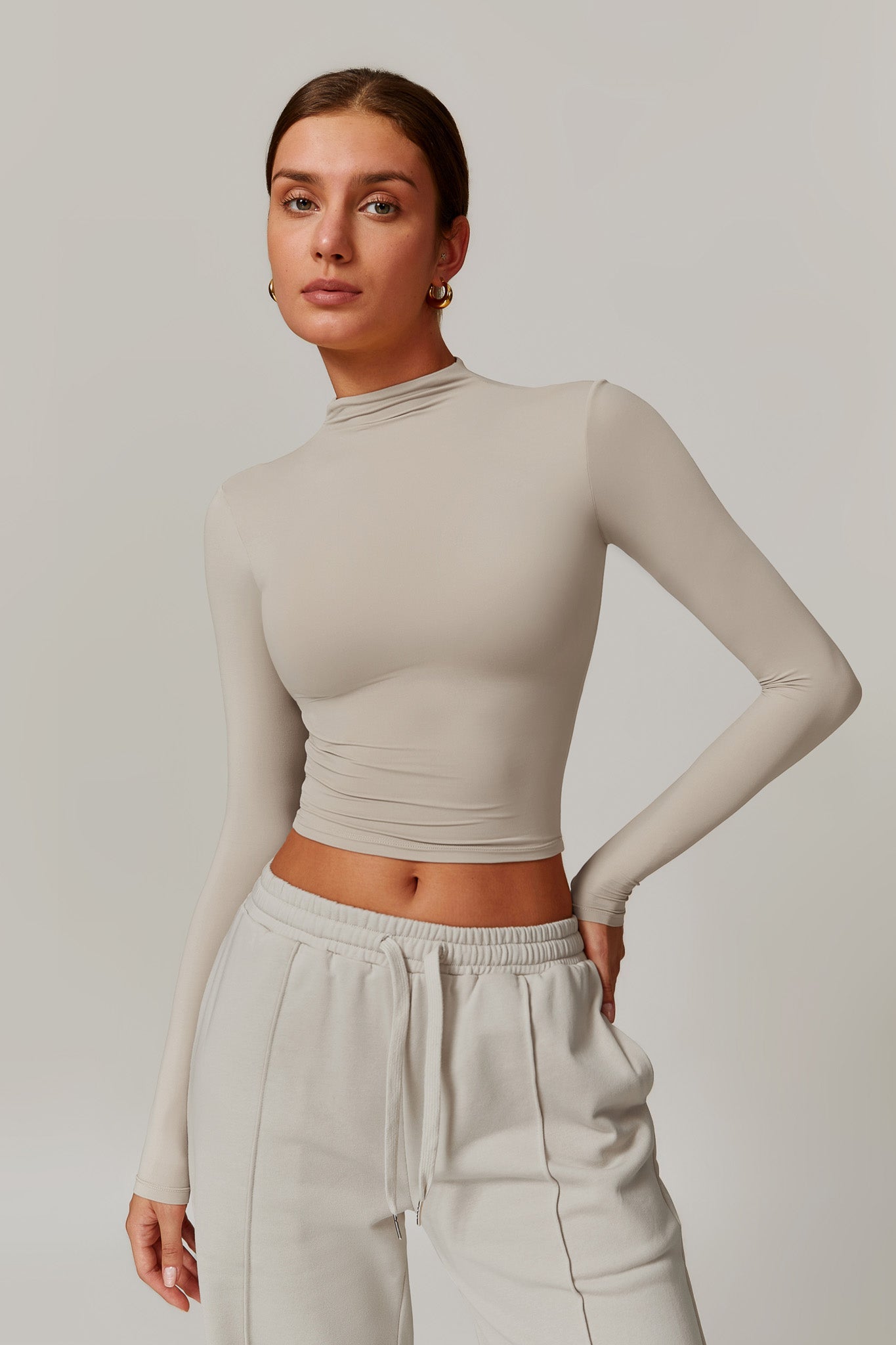Amber Long Sleeve Top - Ivory - Maison and Aurora