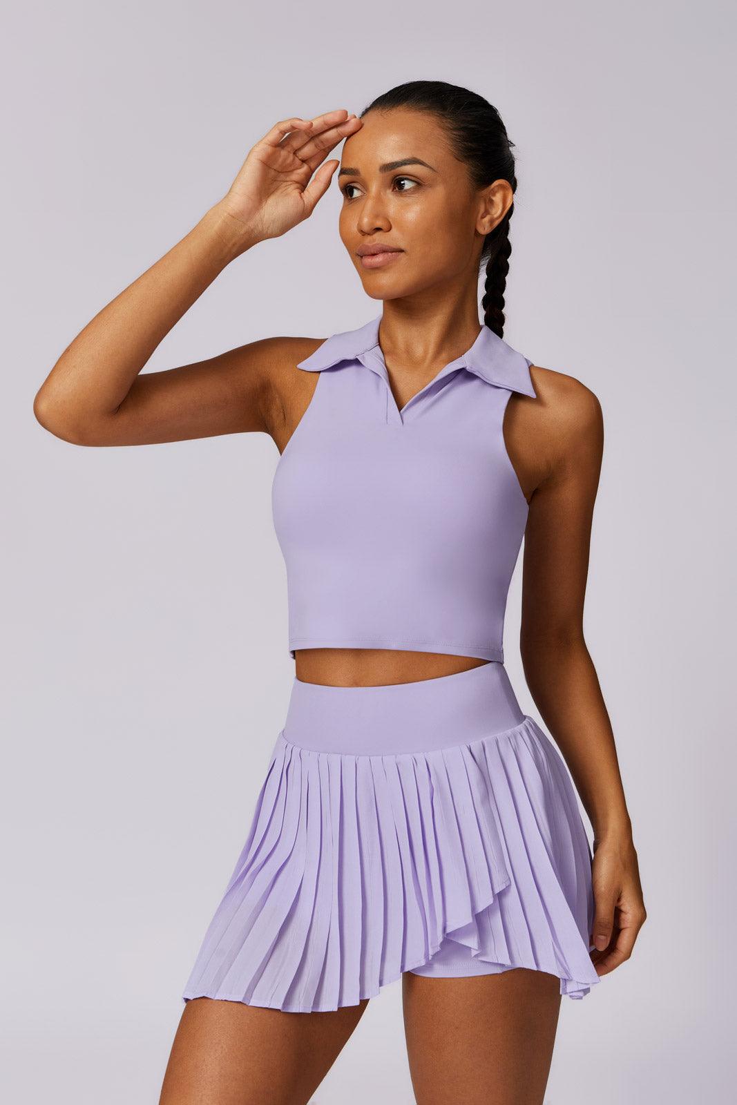 Quinn Crop Top - Lavender Maison and Aurora