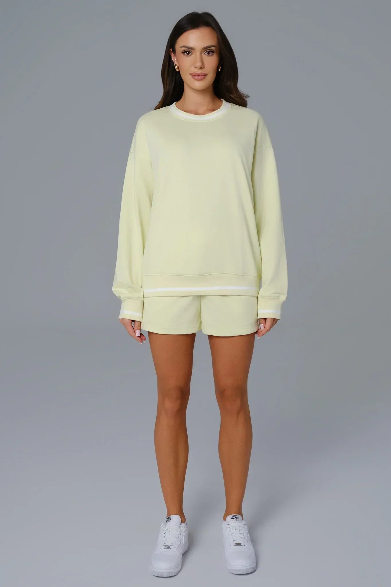 Shelly Oversized Sweatshirt  - Lime - Maison and Aurora