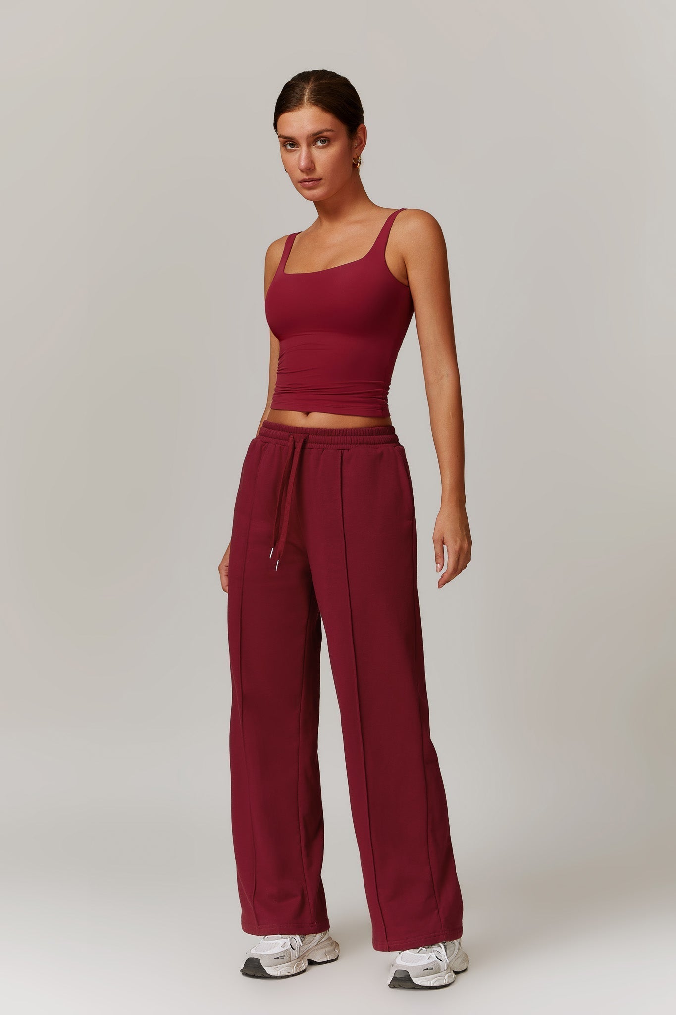 Amber Sleeveless Top - Maroon - Maison and Aurora