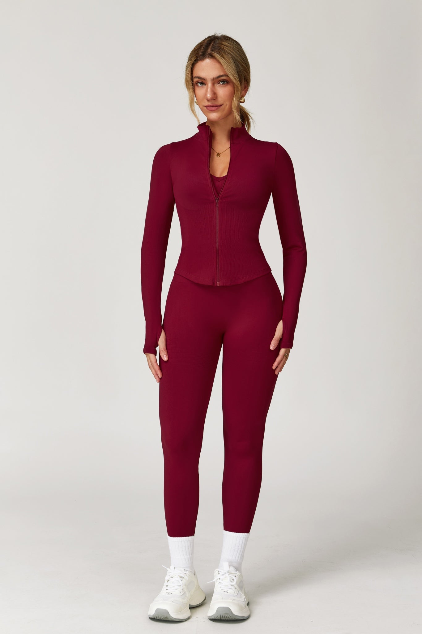 Sahara Performance Top - Maroon - Maison and Aurora