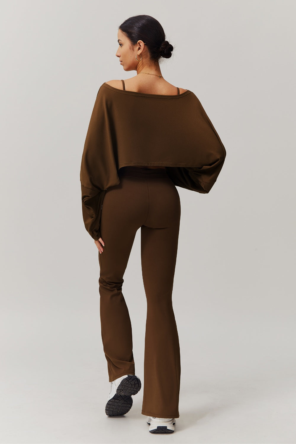 Ivy Long Sleeve Top - Mocha - Maison and Aurora