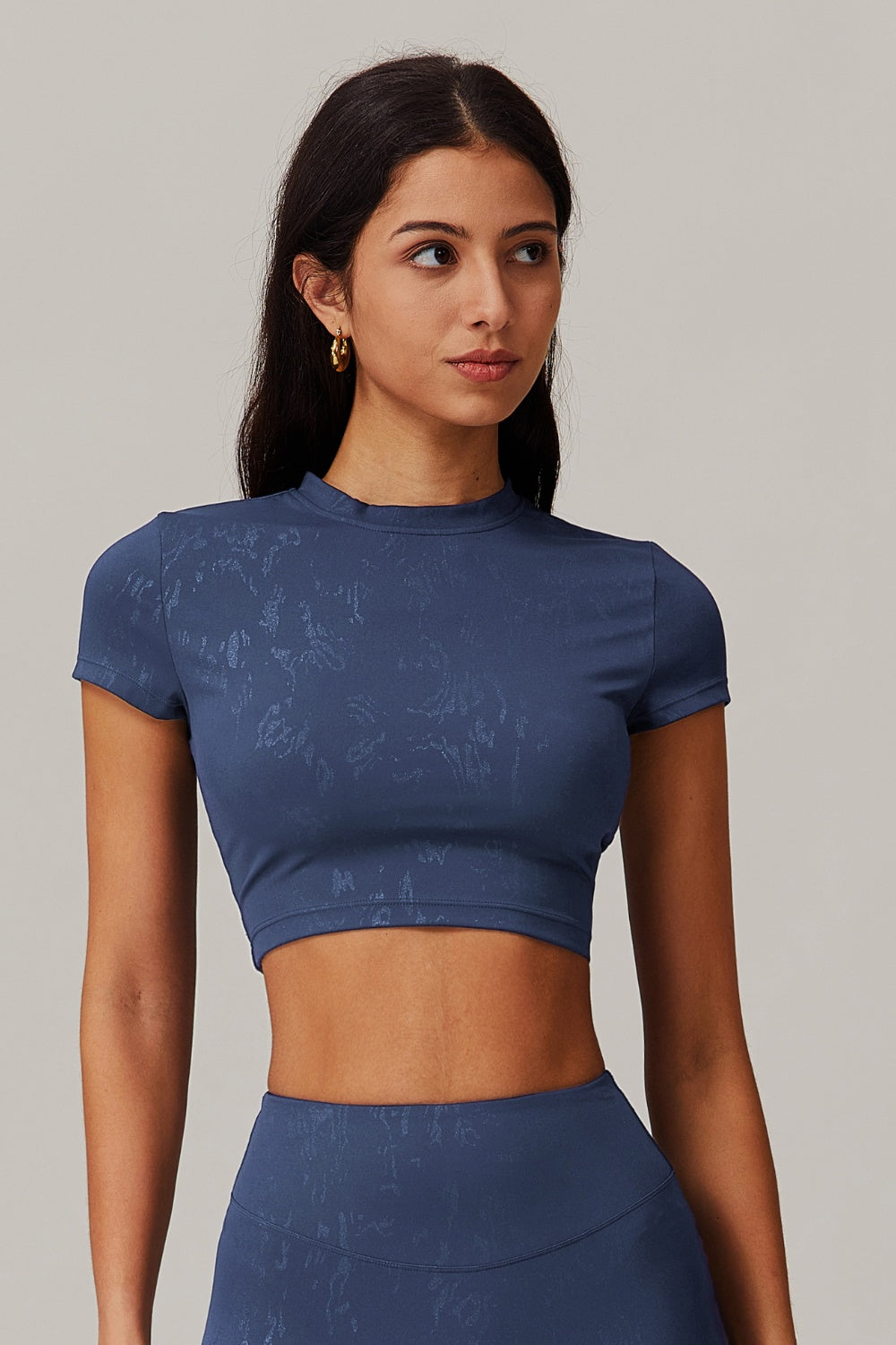 Demi Crop Top - Navy - Maison and Aurora