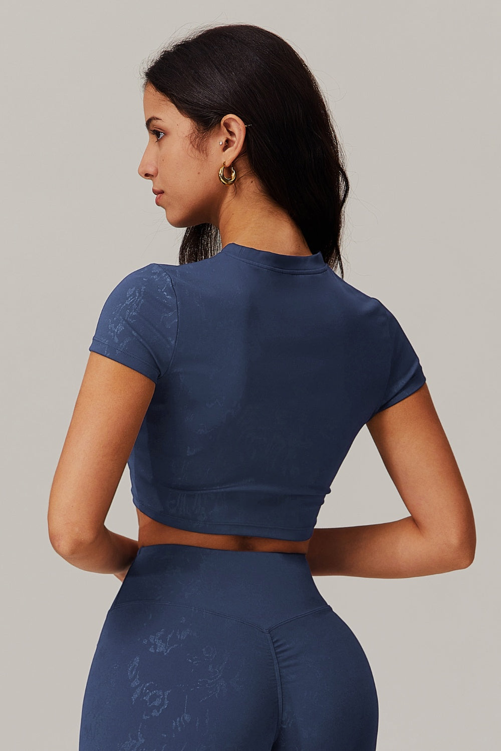 Demi Crop Top - Navy - Maison and Aurora